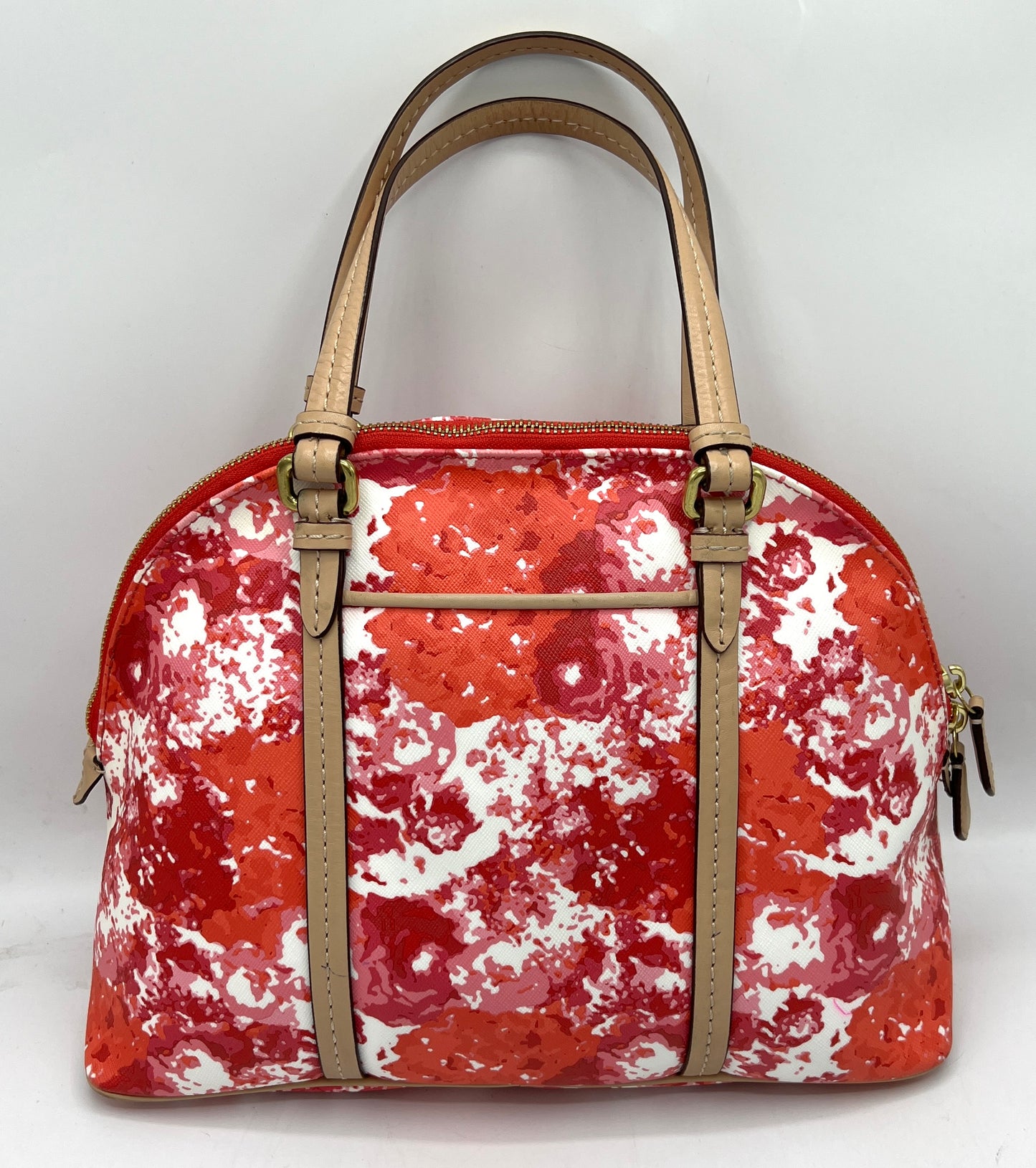 Coach Peyton Floral Cora Dome Satchel