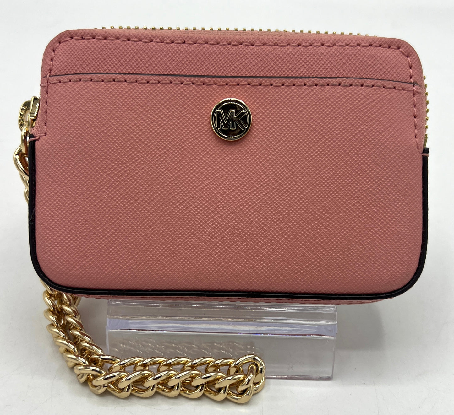 Michael Kors Medium Saffiano Leather Chain Card Case