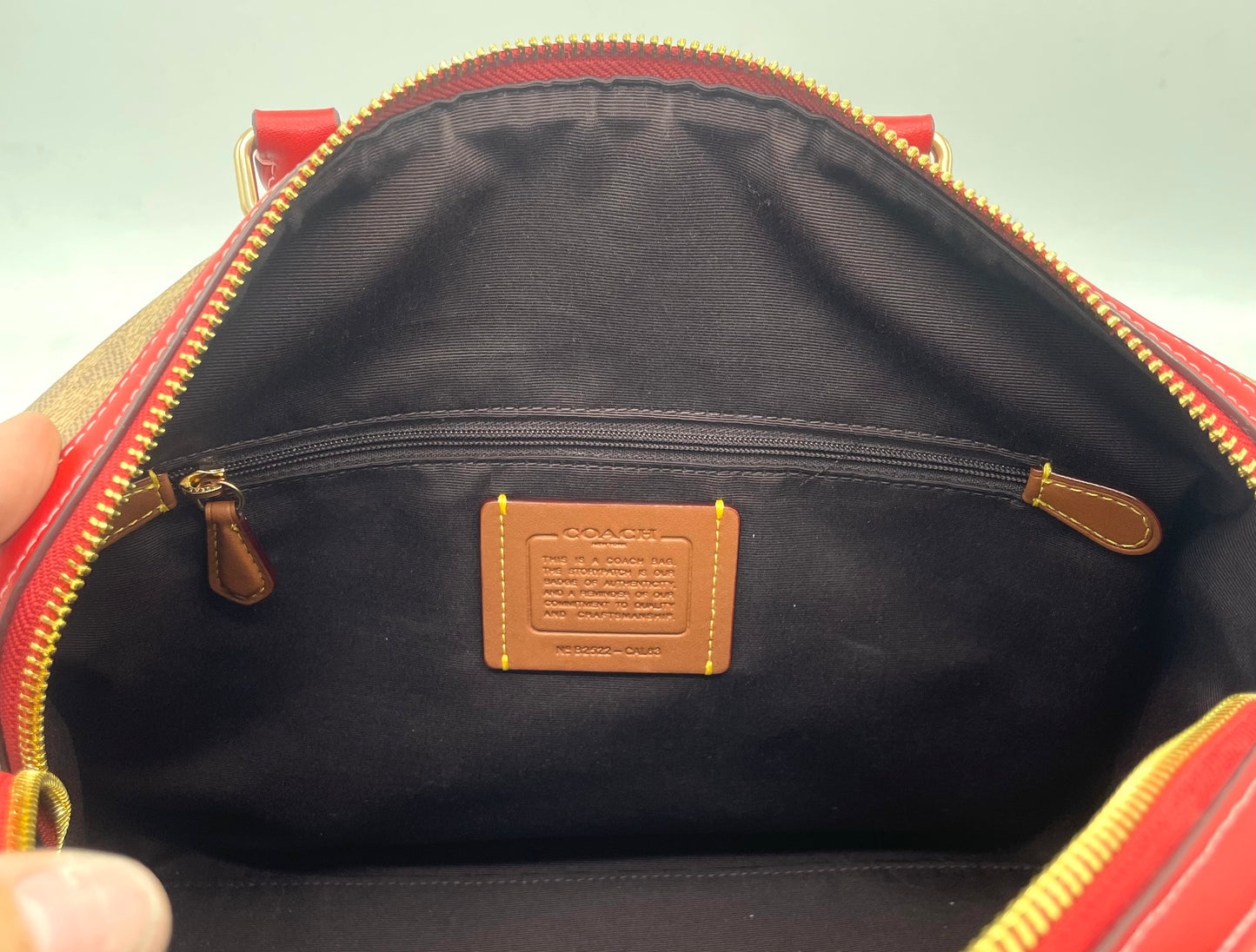 Coach Rowan Large Satchel - Signature Stripe