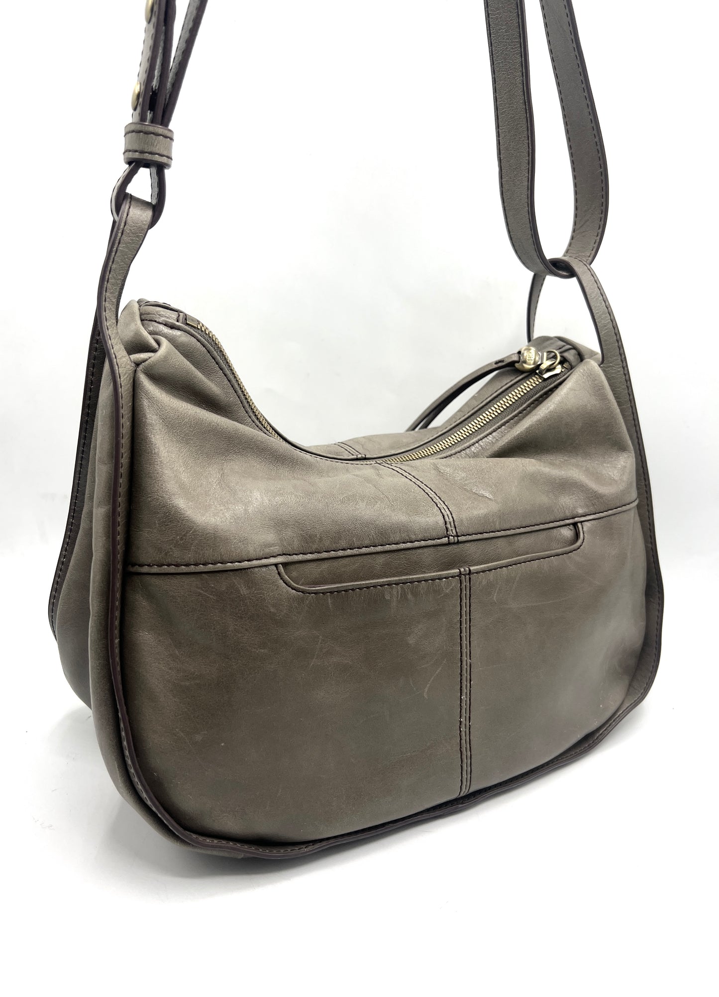 HOBO Arlet Convertible Leather Bag – Taupe Gray