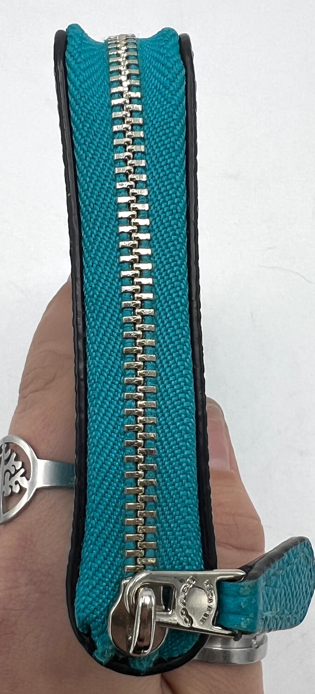 Coach Leather Medium Zip Around Wallet