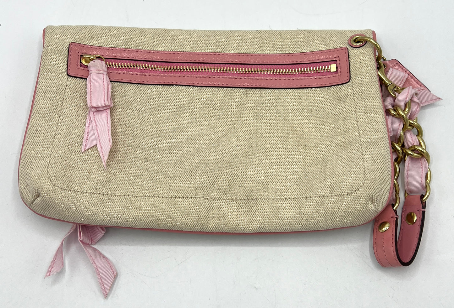 Coach Canvas Tattoo Foldover Clutch Vintage