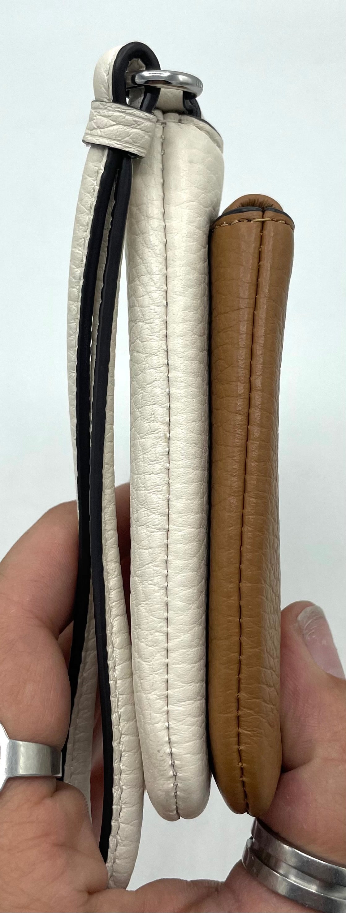 Coach Double Zip Wallet – Saddle & Chalk Leather