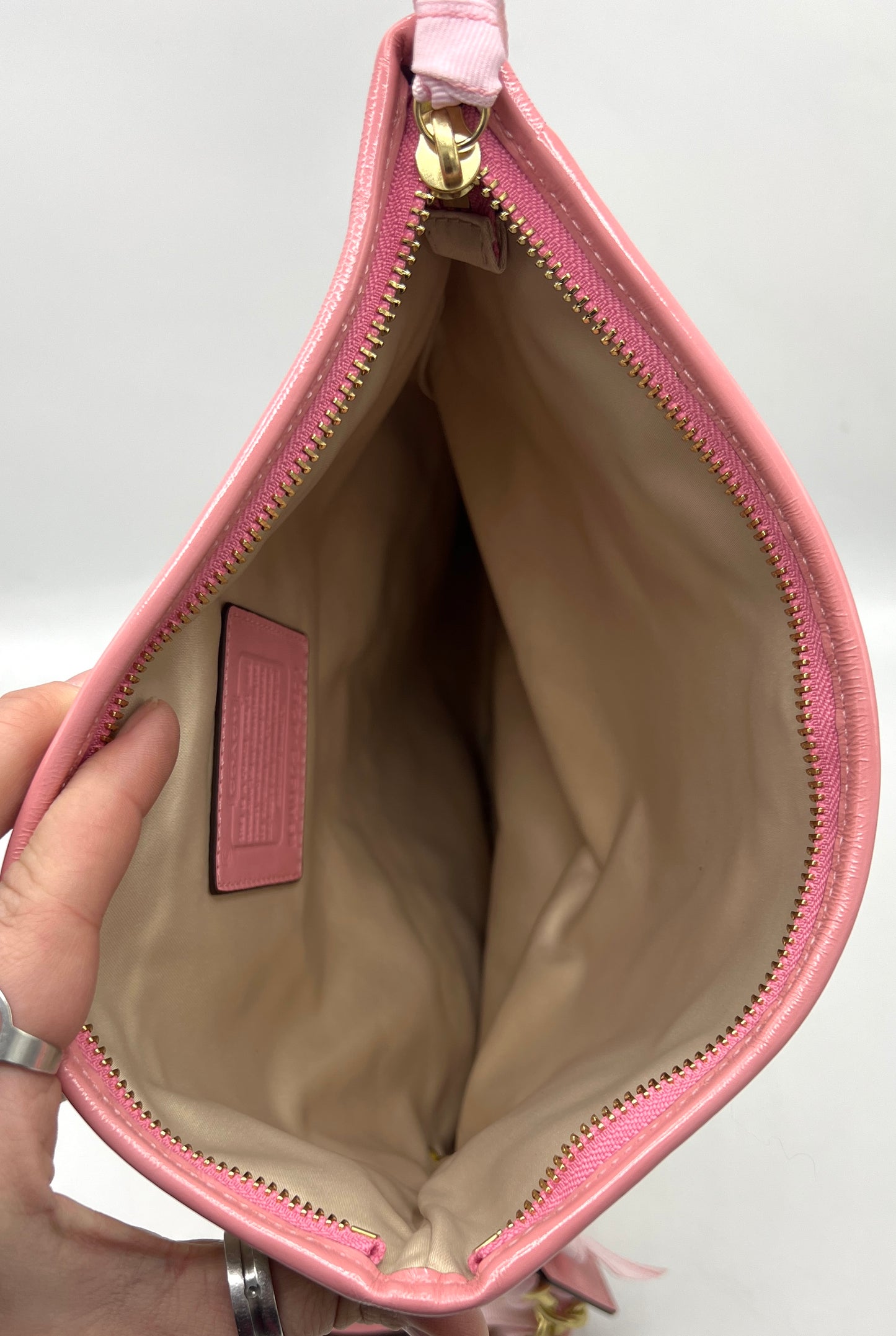 Coach Canvas Tattoo Foldover Clutch Vintage