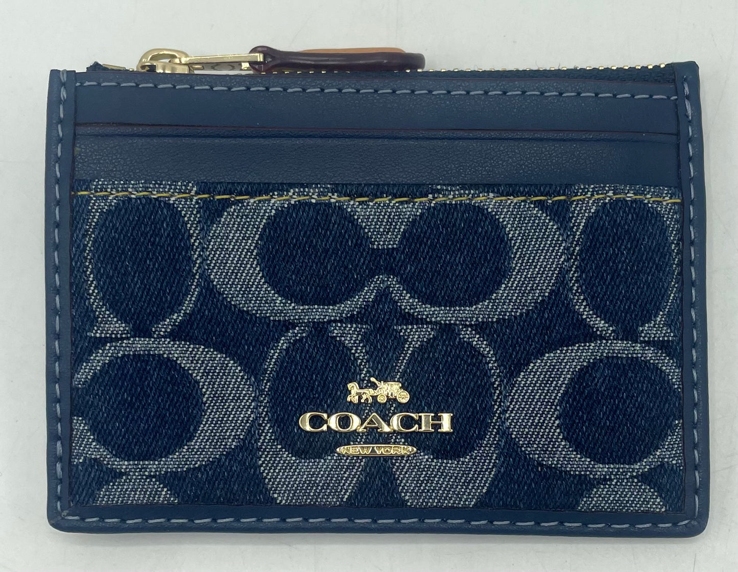 Coach Mini Skinny ID Case in Signature Denim