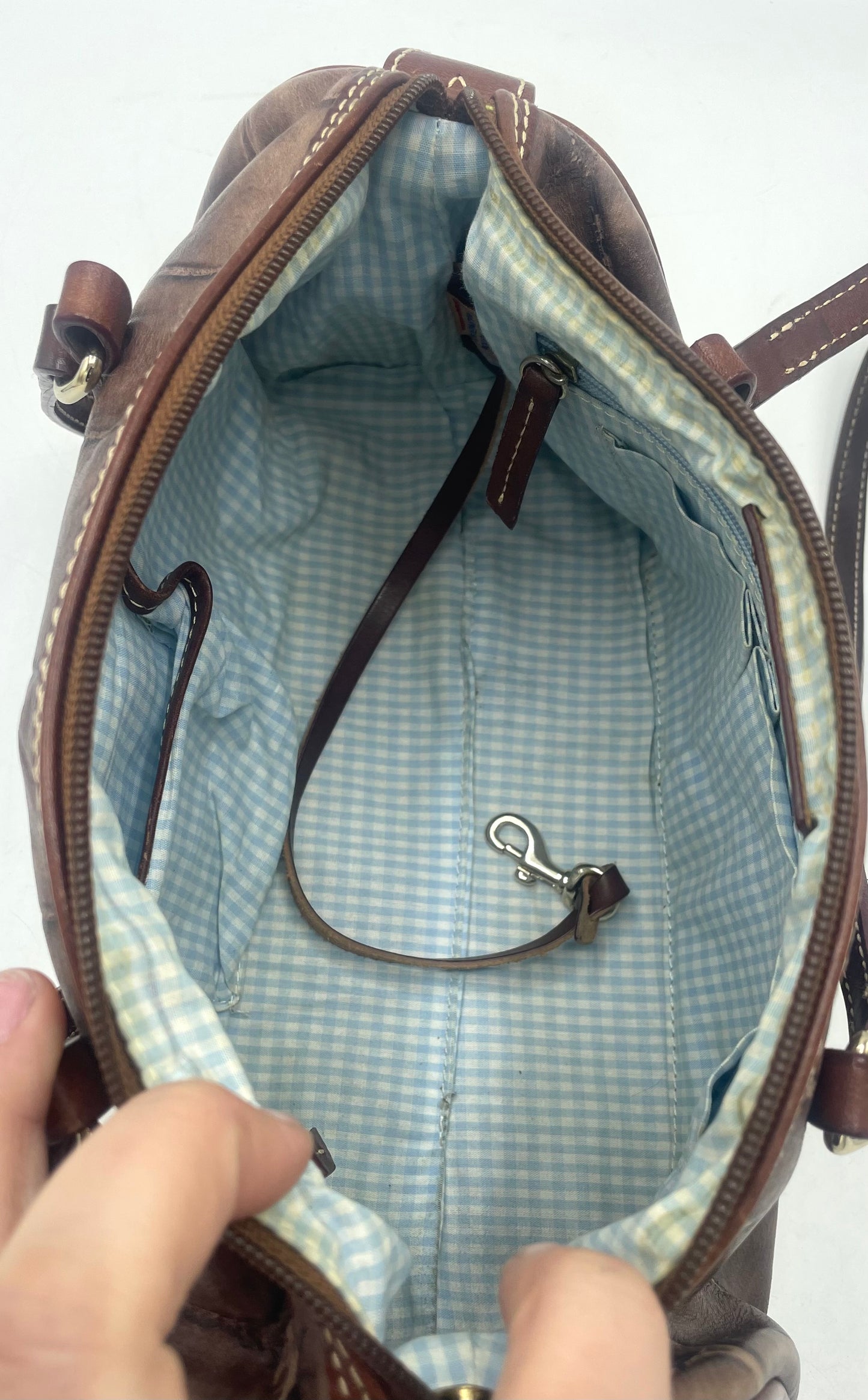 Dooney and Bourke Croc Embossed Barrel Bag
