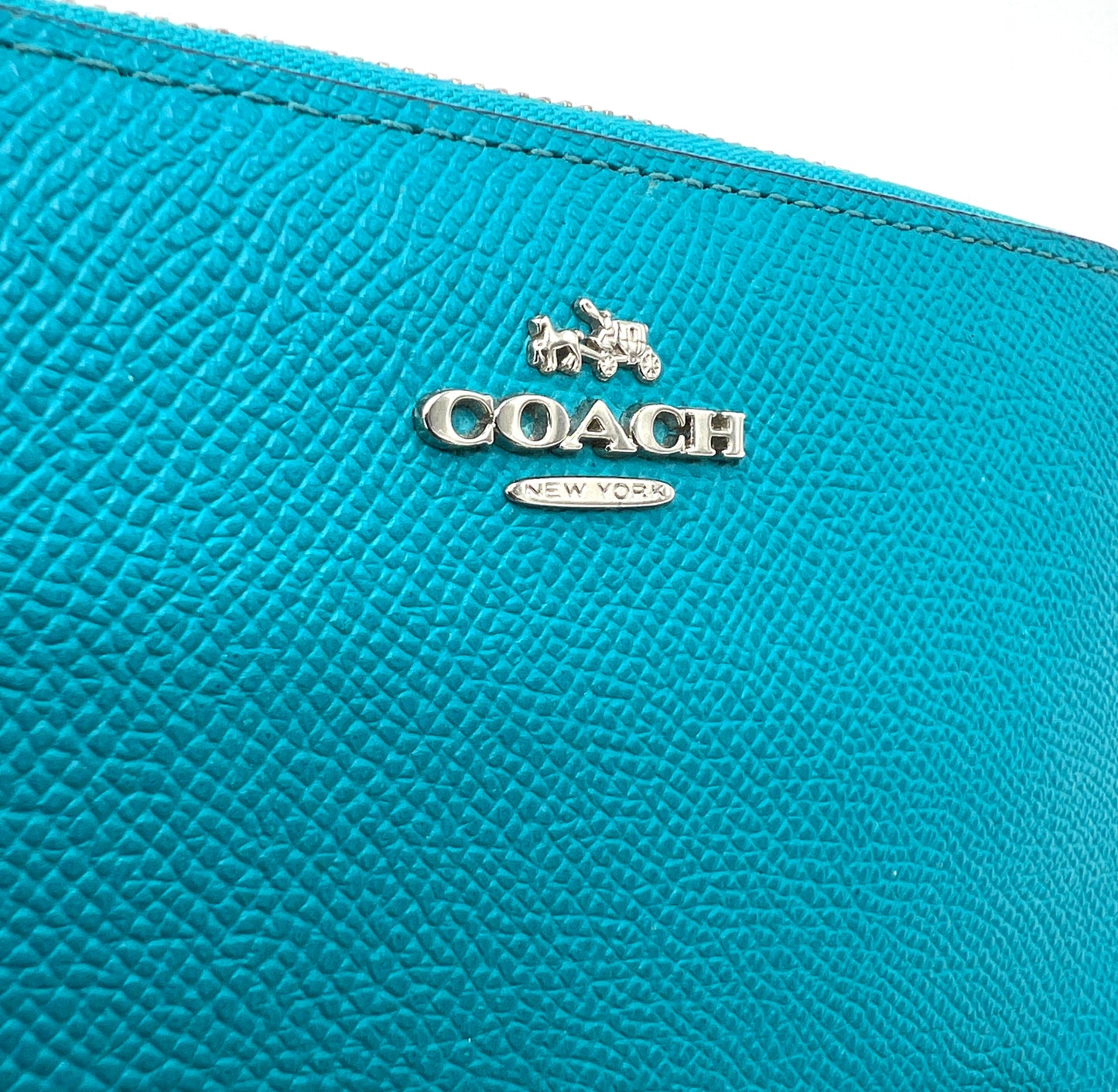 Coach Leather Medium Zip Around Wallet