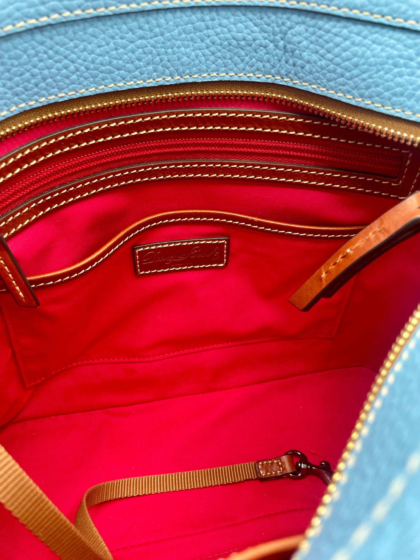 Dooney & Bourke Pebble Grain Small Lexington Tote – Caribbean Blue
