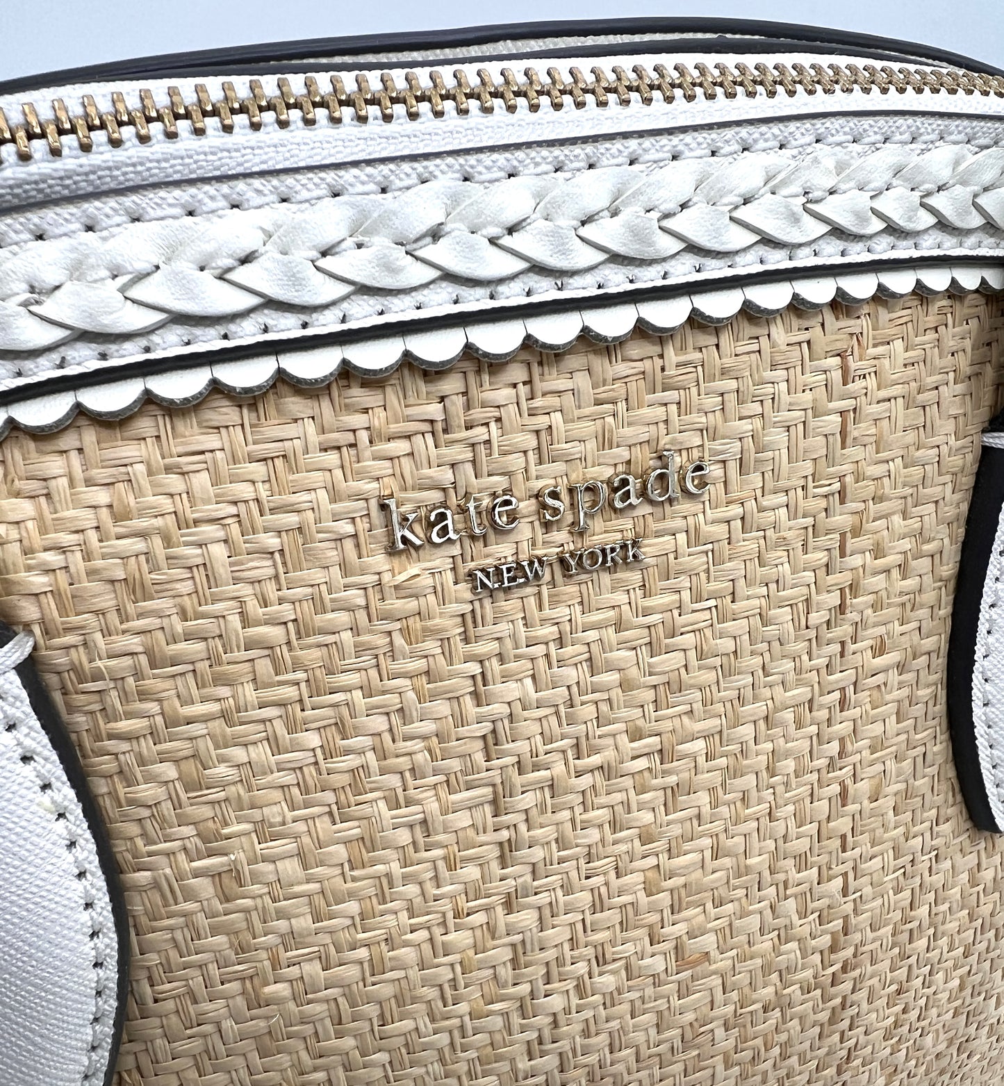 Kate Spade Reily Straw Dome Satchel