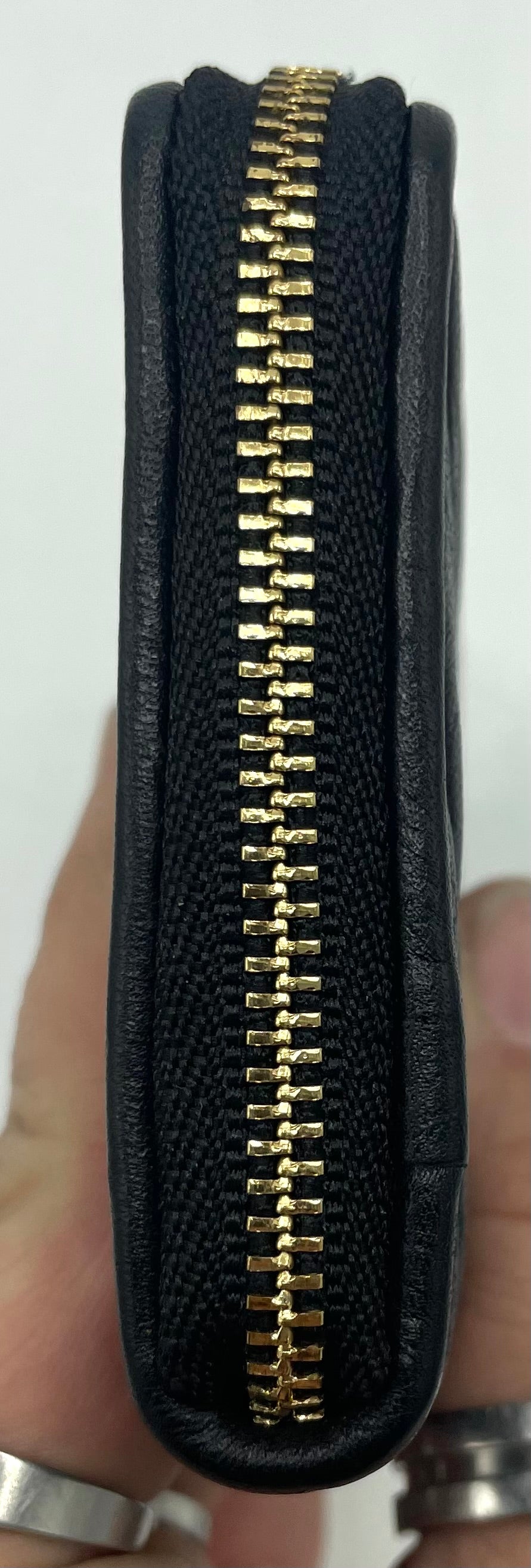 Coach Gathered Twist Leather Small Wallet