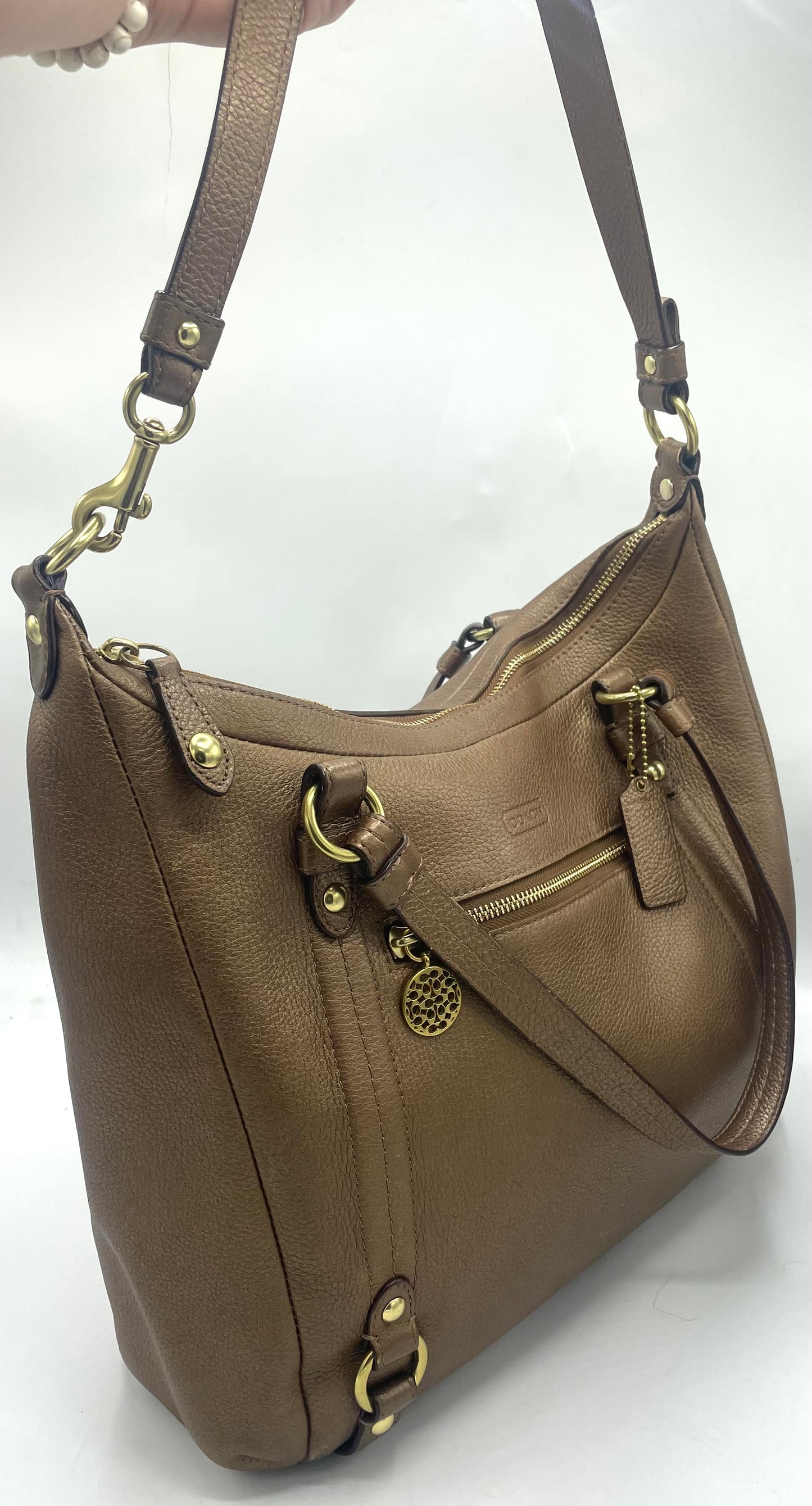 Coach Alexandra Leather Convertible Hobo