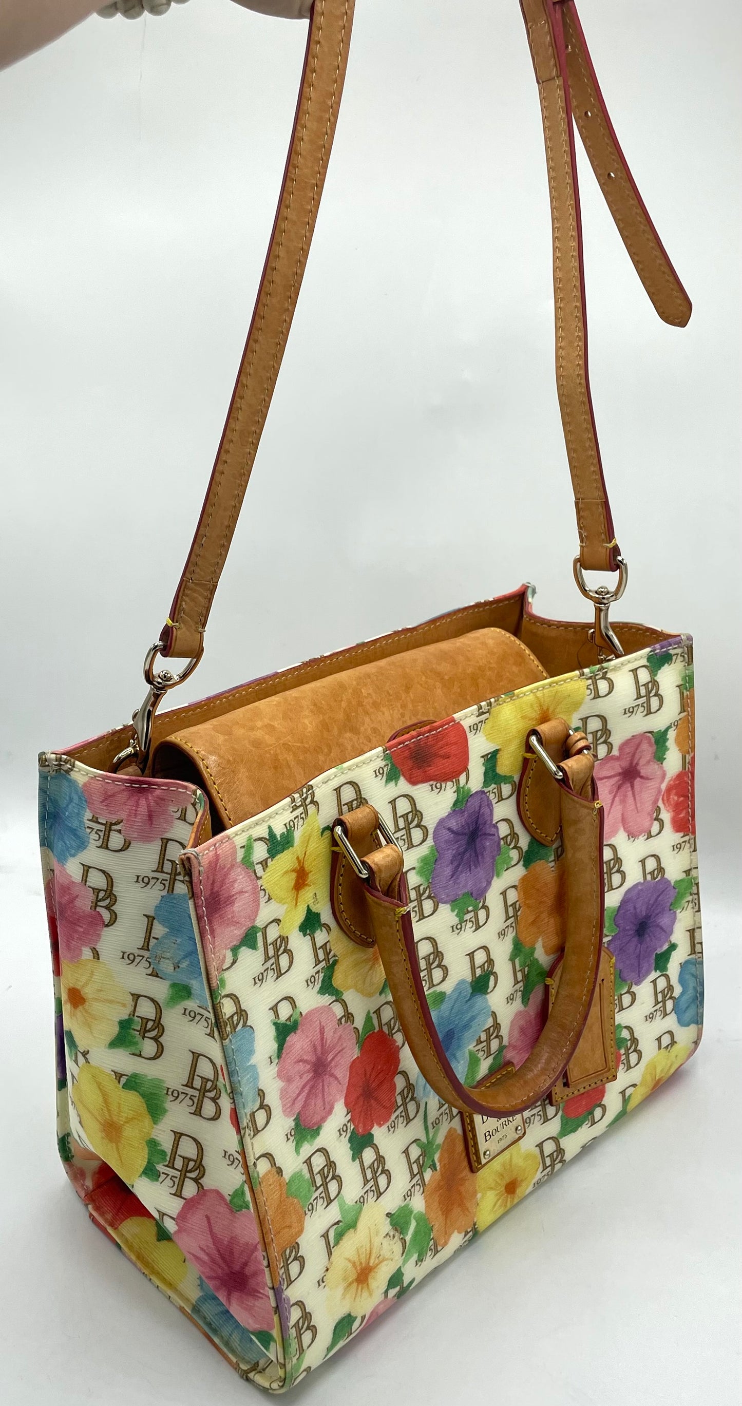 Dooney & Bourke Hibiscus Floral Janine Satchel