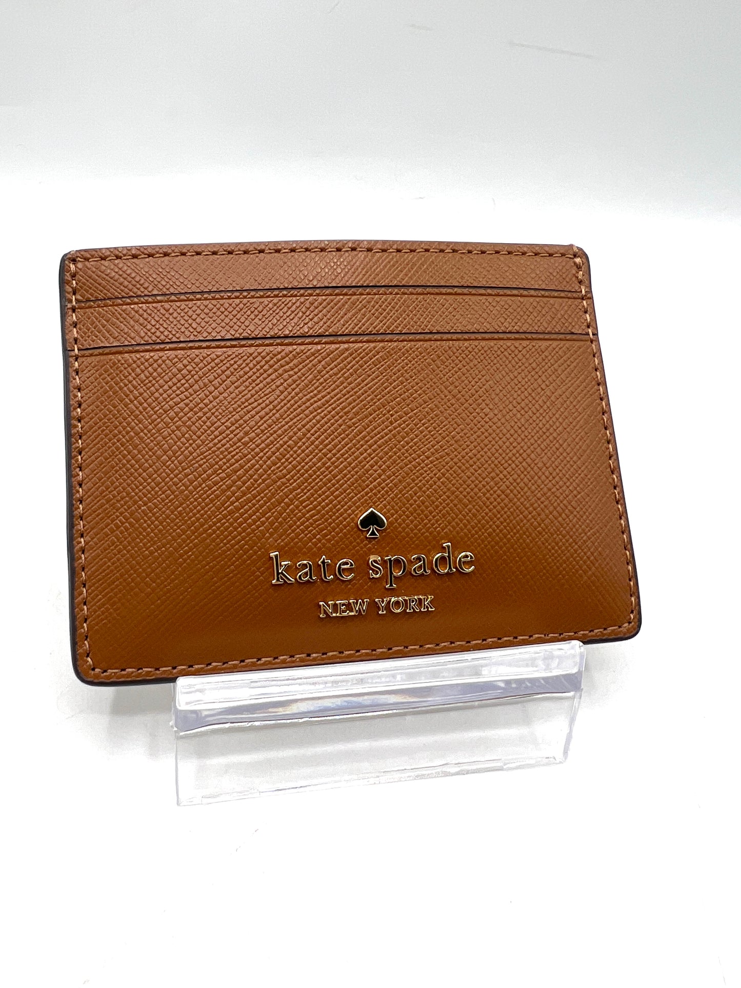 Kate Spade Madison Small Slim Card Holder – Cavern Clay Saffiano Leather