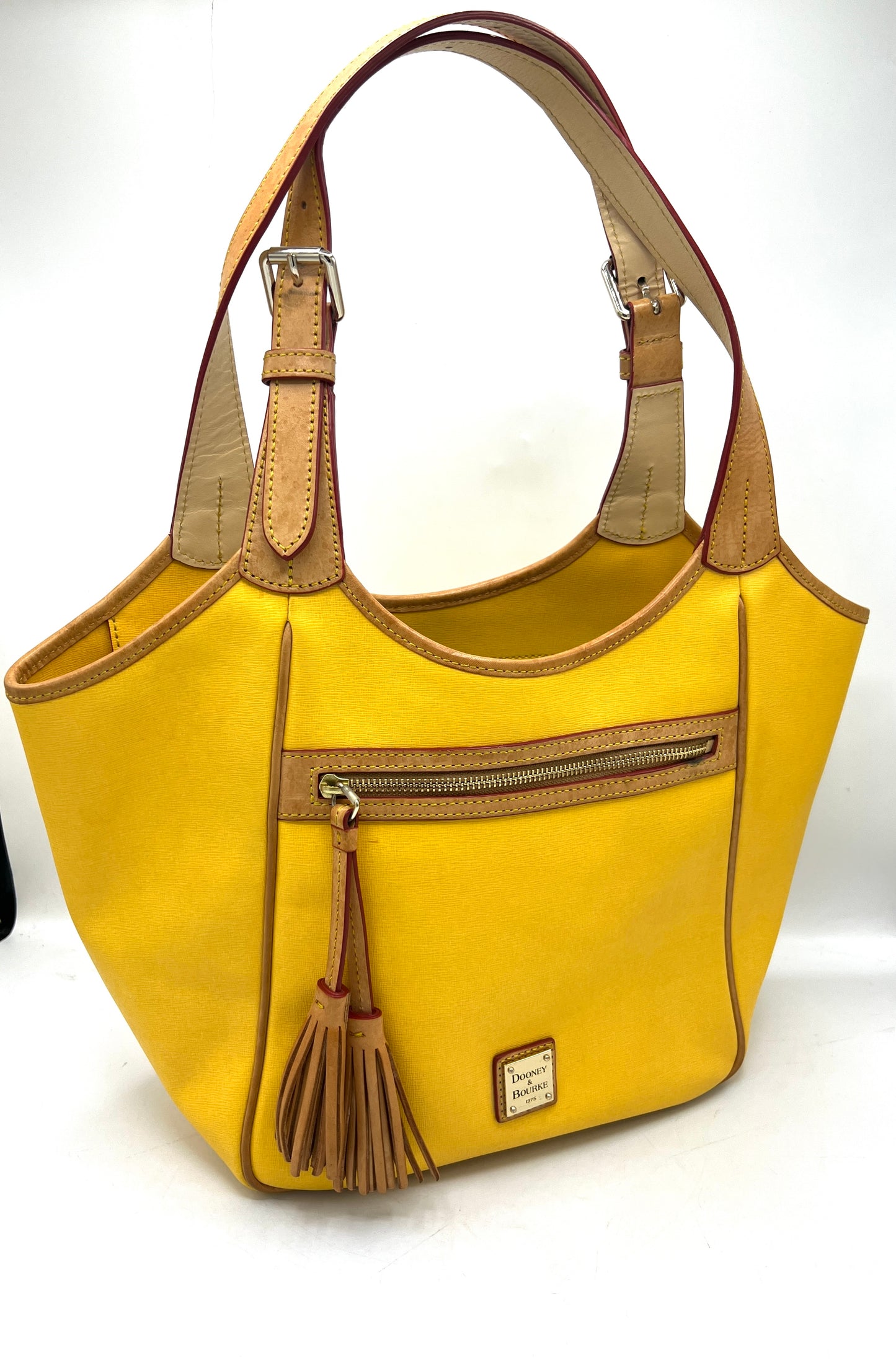 Dooney & Bourke Maddie Shoulder Bag with Tassel – Yellow