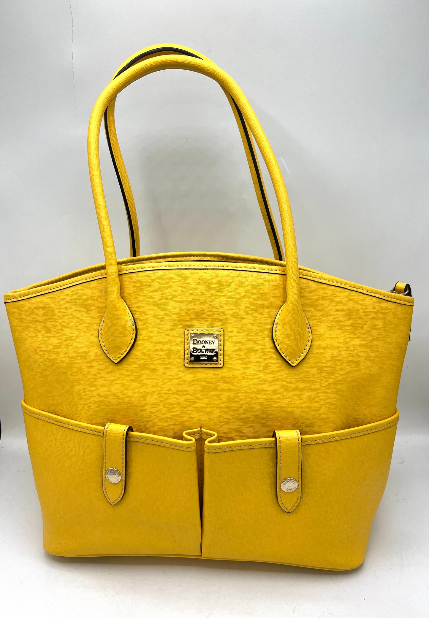 Dooney & Bourke Crescent Tote – Yellow Saffiano Leather