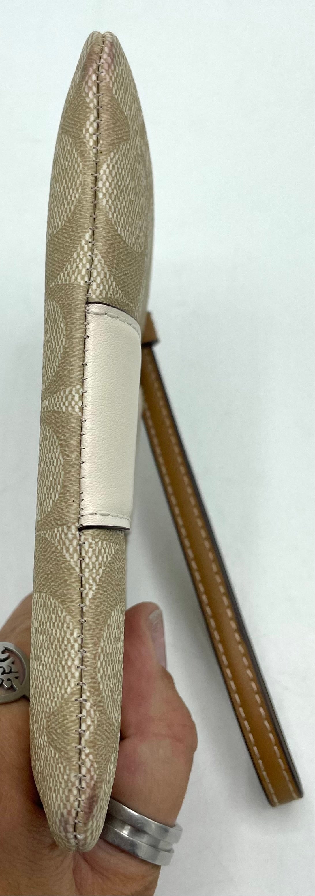 Coach Corner Zip Wristlet