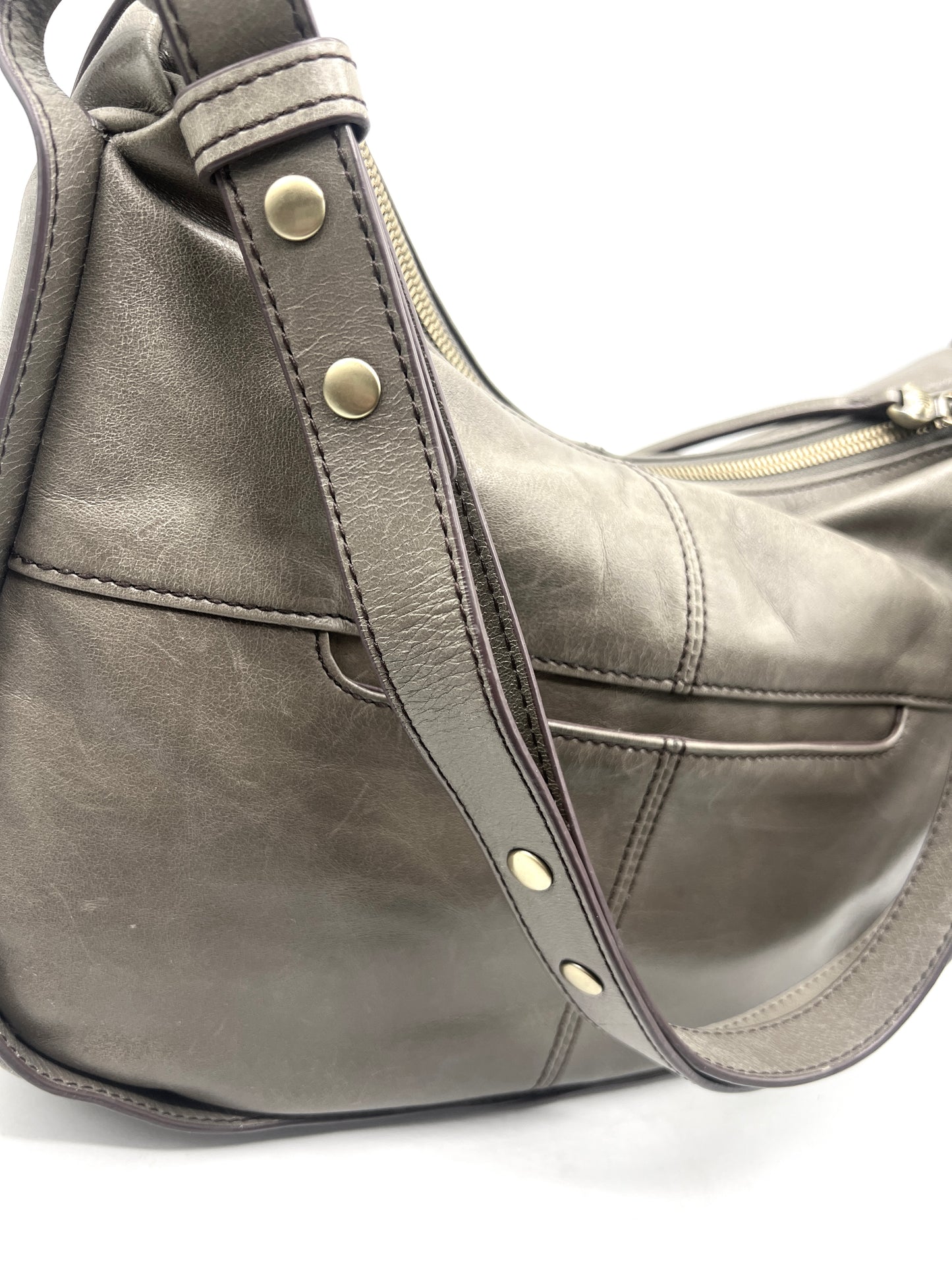 HOBO Arlet Convertible Leather Bag – Taupe Gray