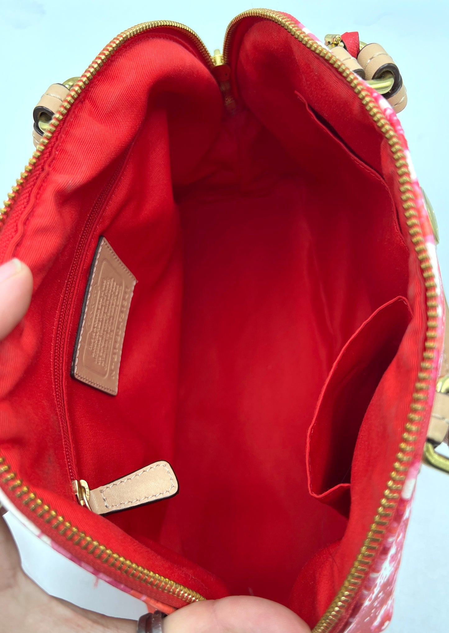 Coach Peyton Floral Cora Dome Satchel