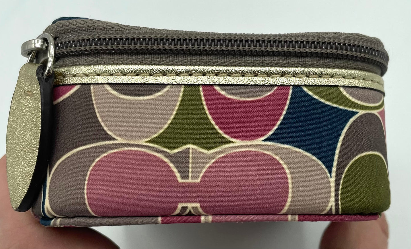 Coach Signature Silk Jewelry Box