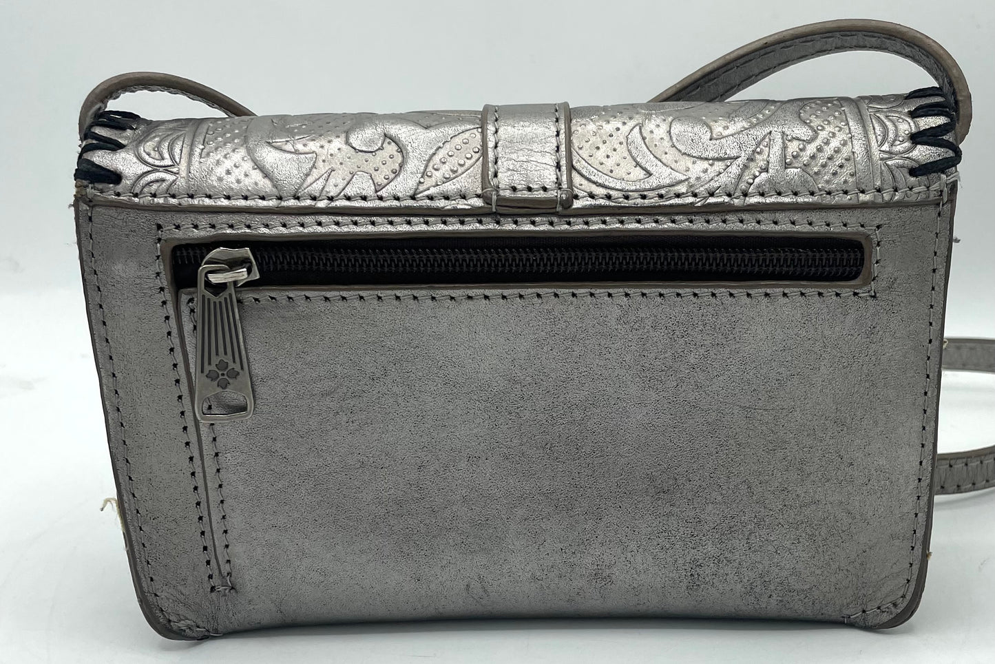 Patricia Nash Torri Burnished Tooled Leather Crossbody