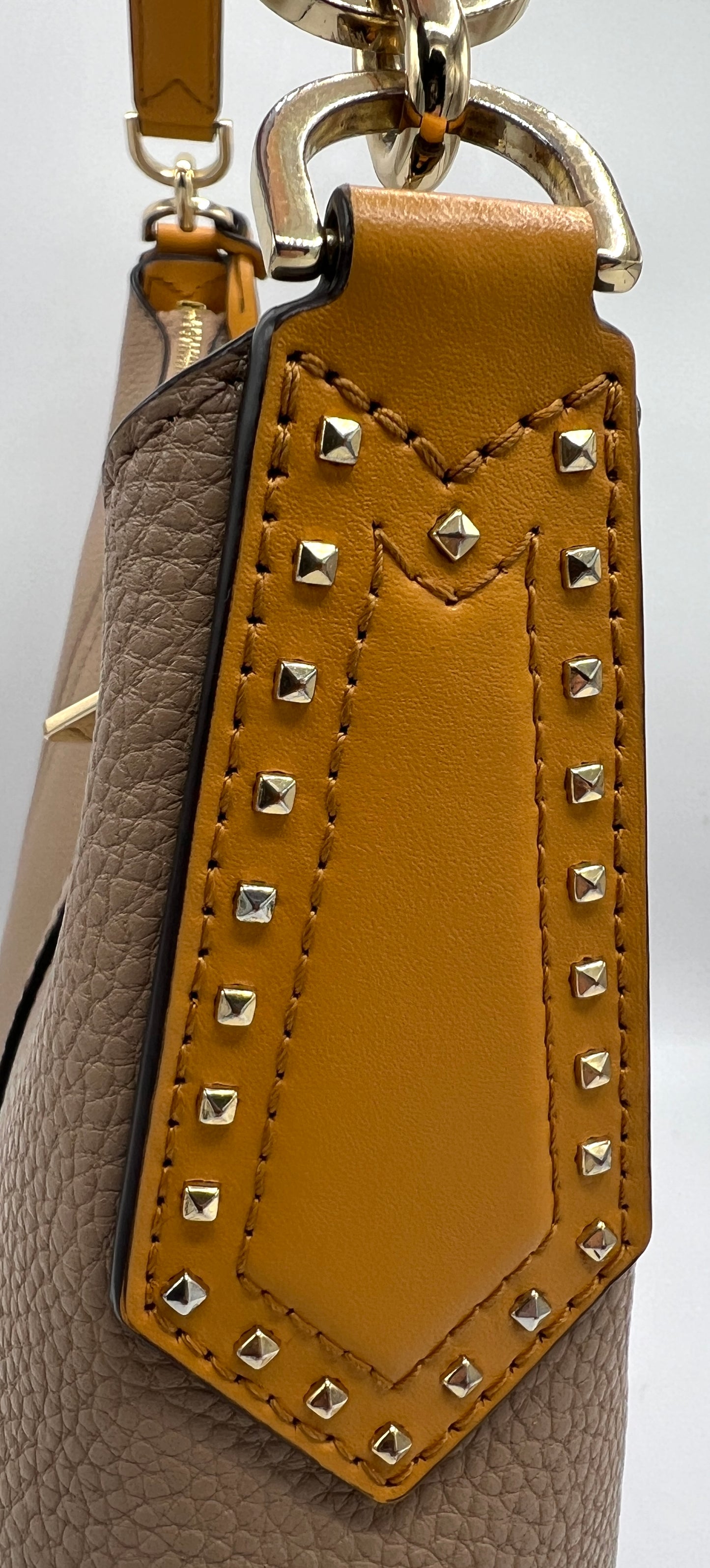 Michael Kors Kimberly Studded Shoulder Bag with Removable Clutch