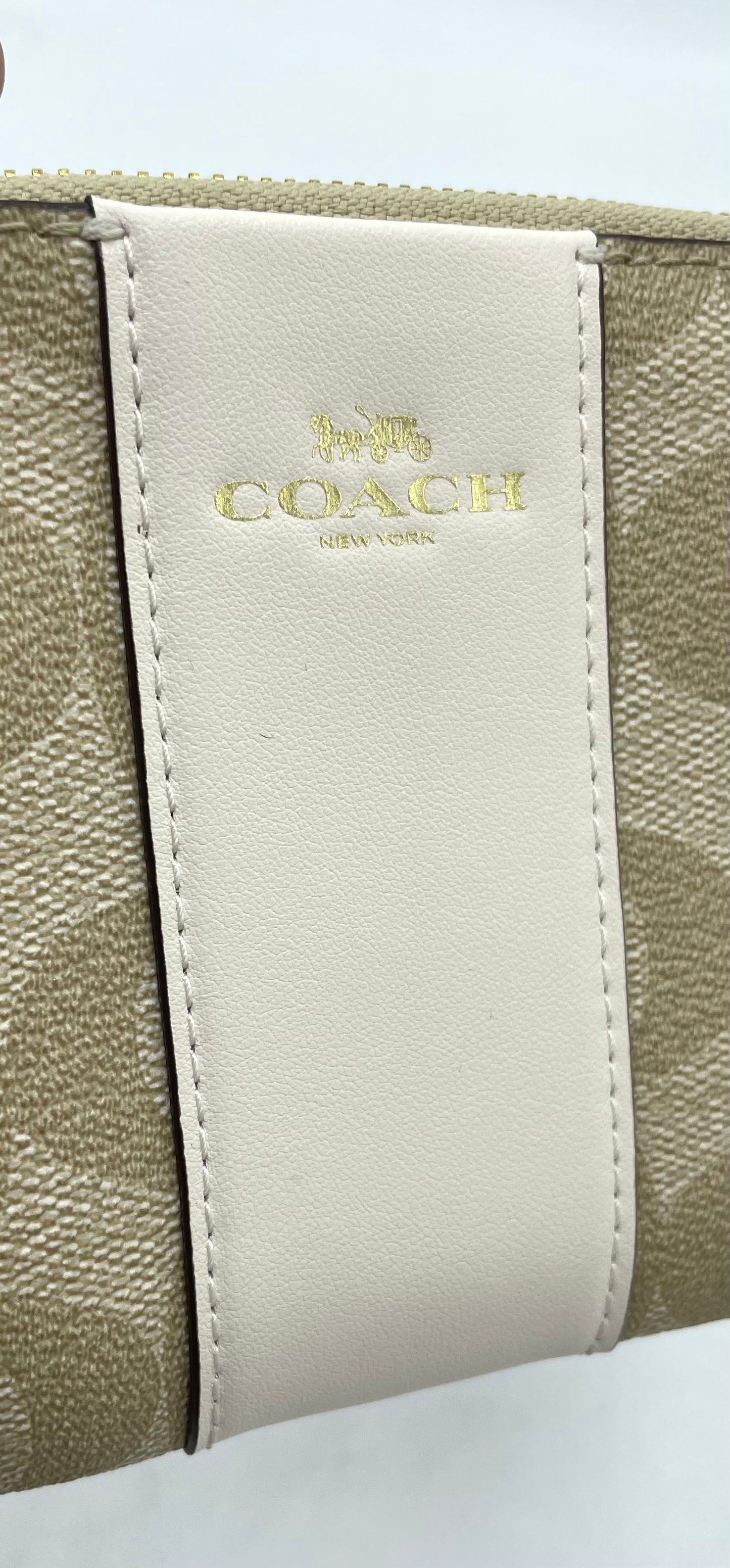 Coach Corner Zip Wristlet