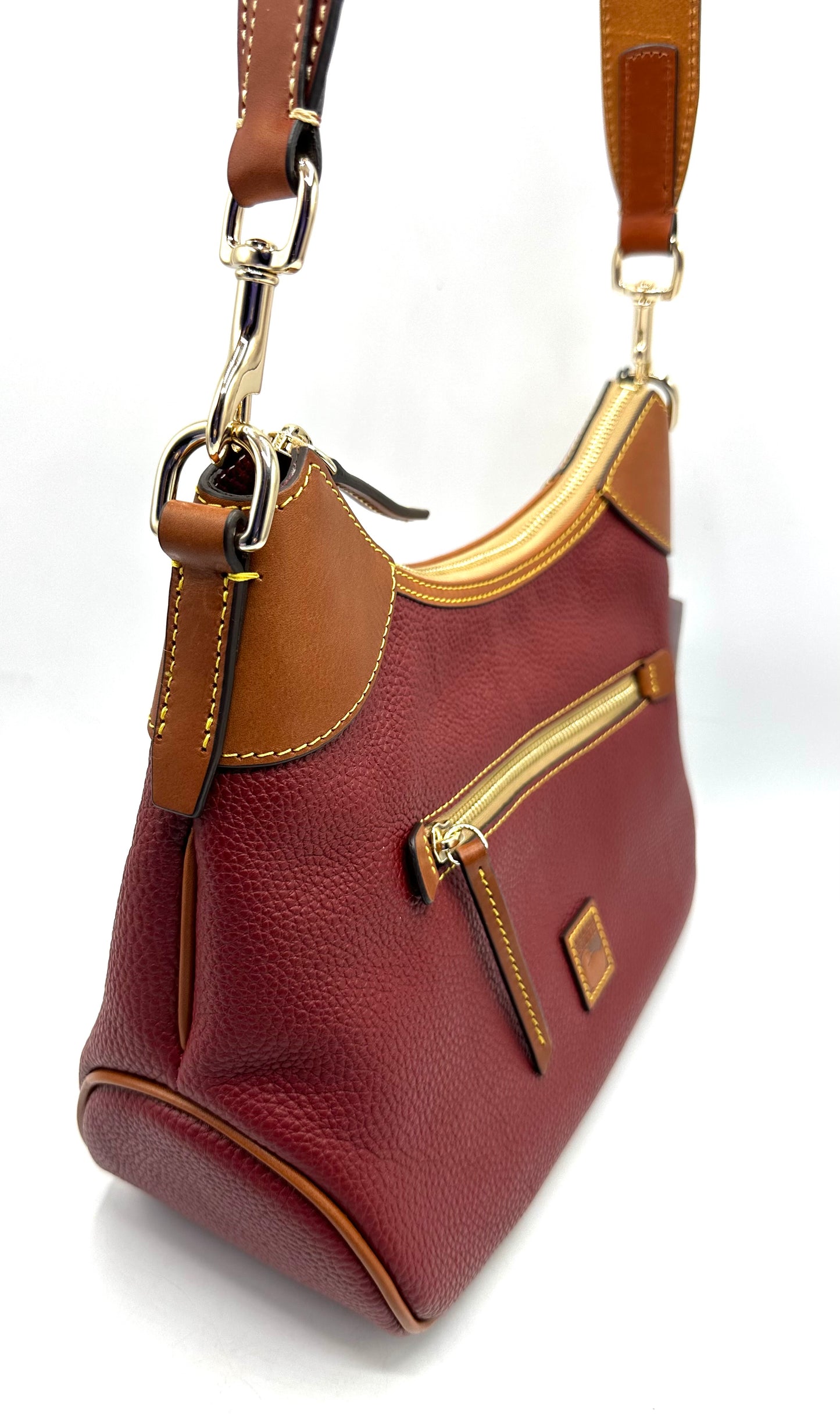 Dooney & Bourke Pebble Grain Hobo – Wine Pebble Grain Leather