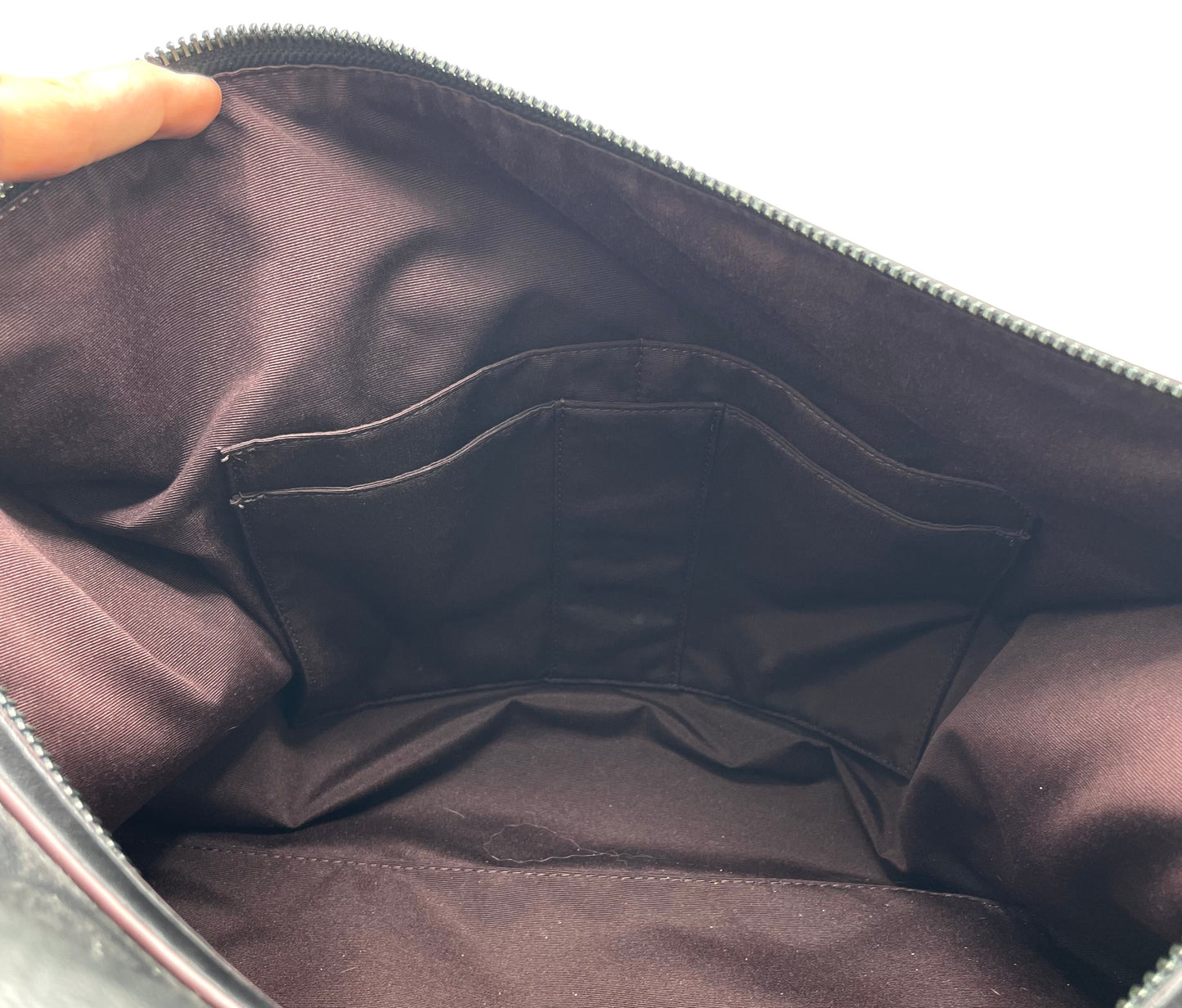 Coach Trekker Duffle – Signature Canvas with Oxblood Accents