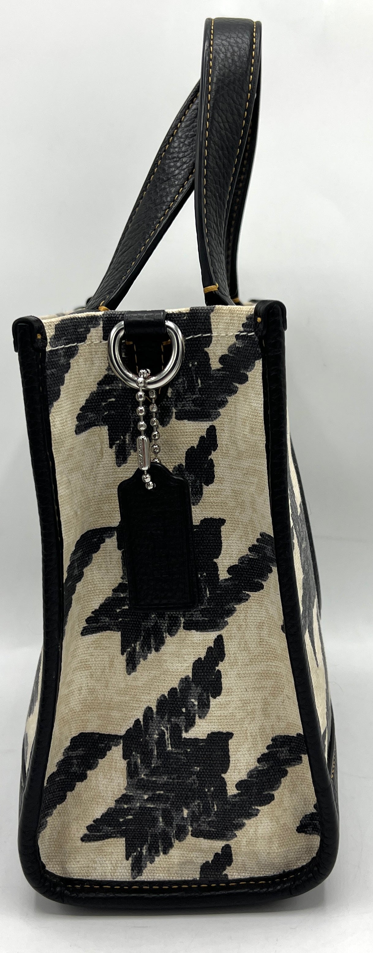 Coach Dempsey Tote 22 with Houndstooth Print