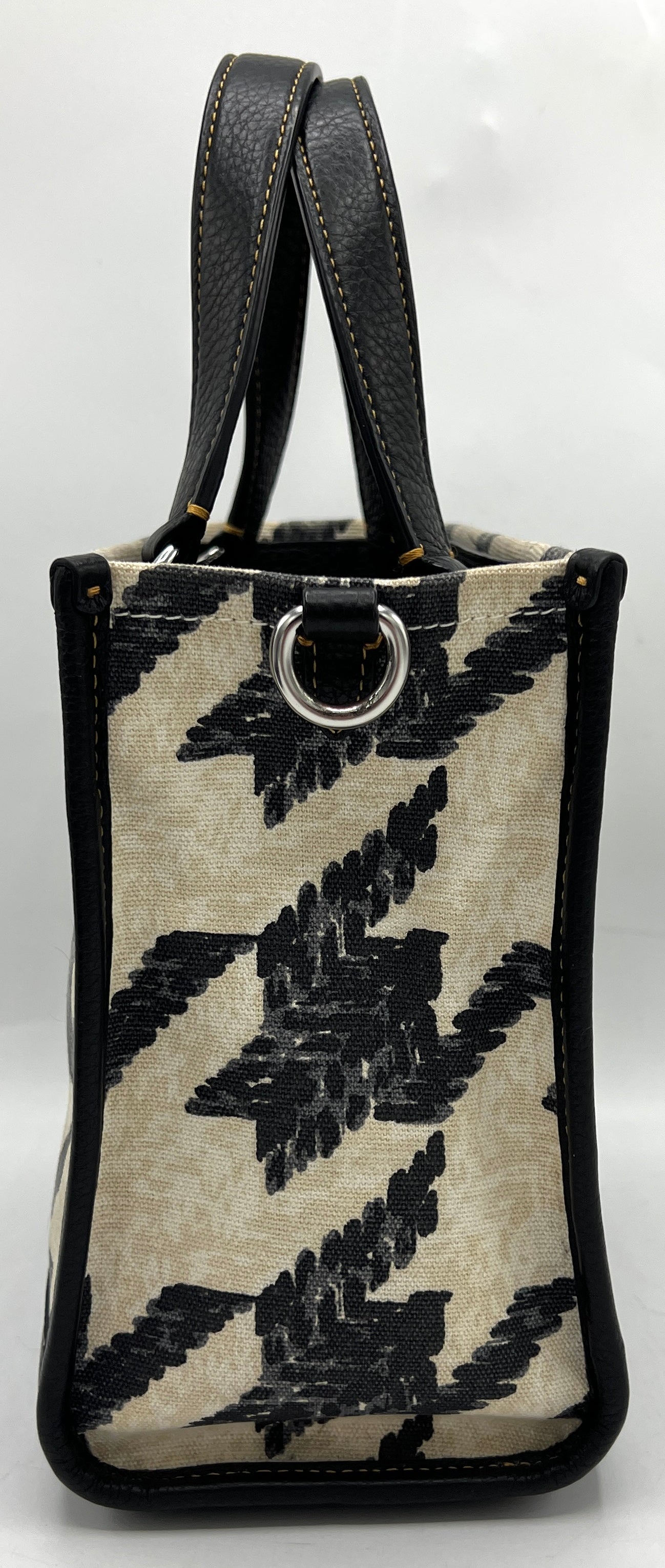 Coach Dempsey Tote 22 with Houndstooth Print