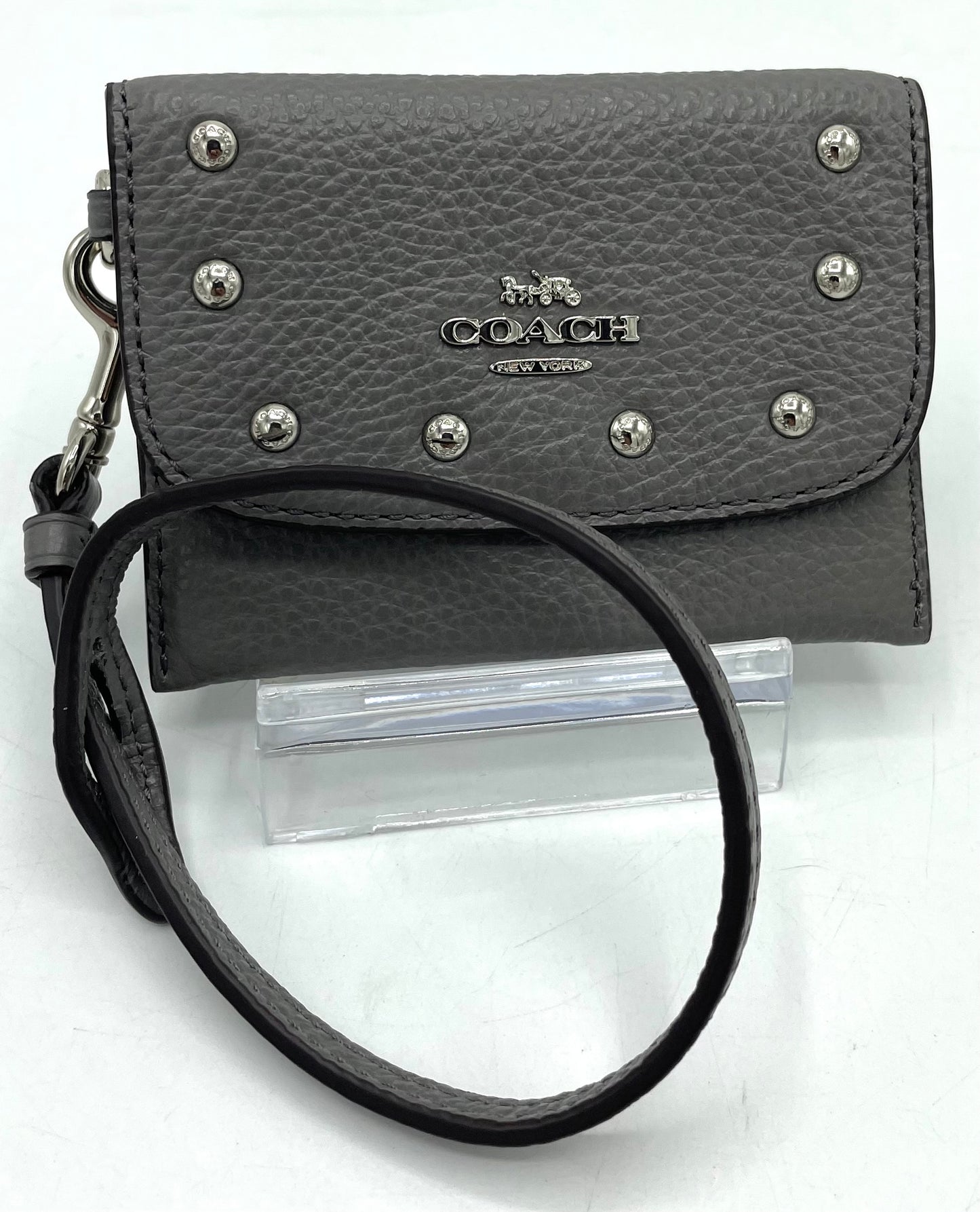 Coach Card Pouch with Rivets