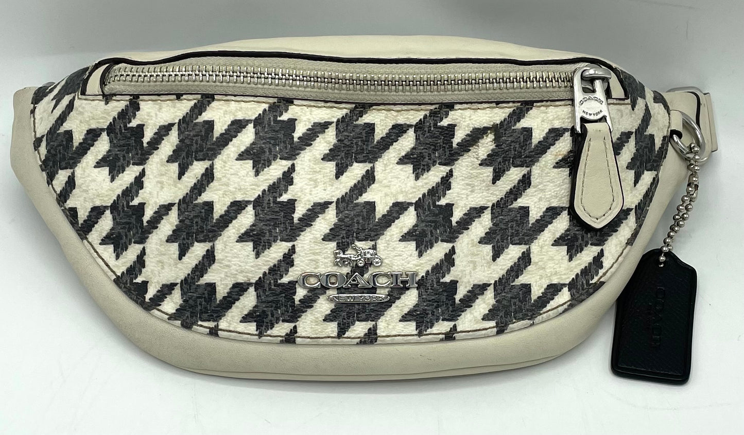 Coach Warren Mini Belt Bag in Houndstooth