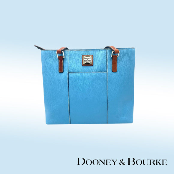 Dooney & Bourke Pebble Grain Small Lexington Tote – Caribbean Blue
