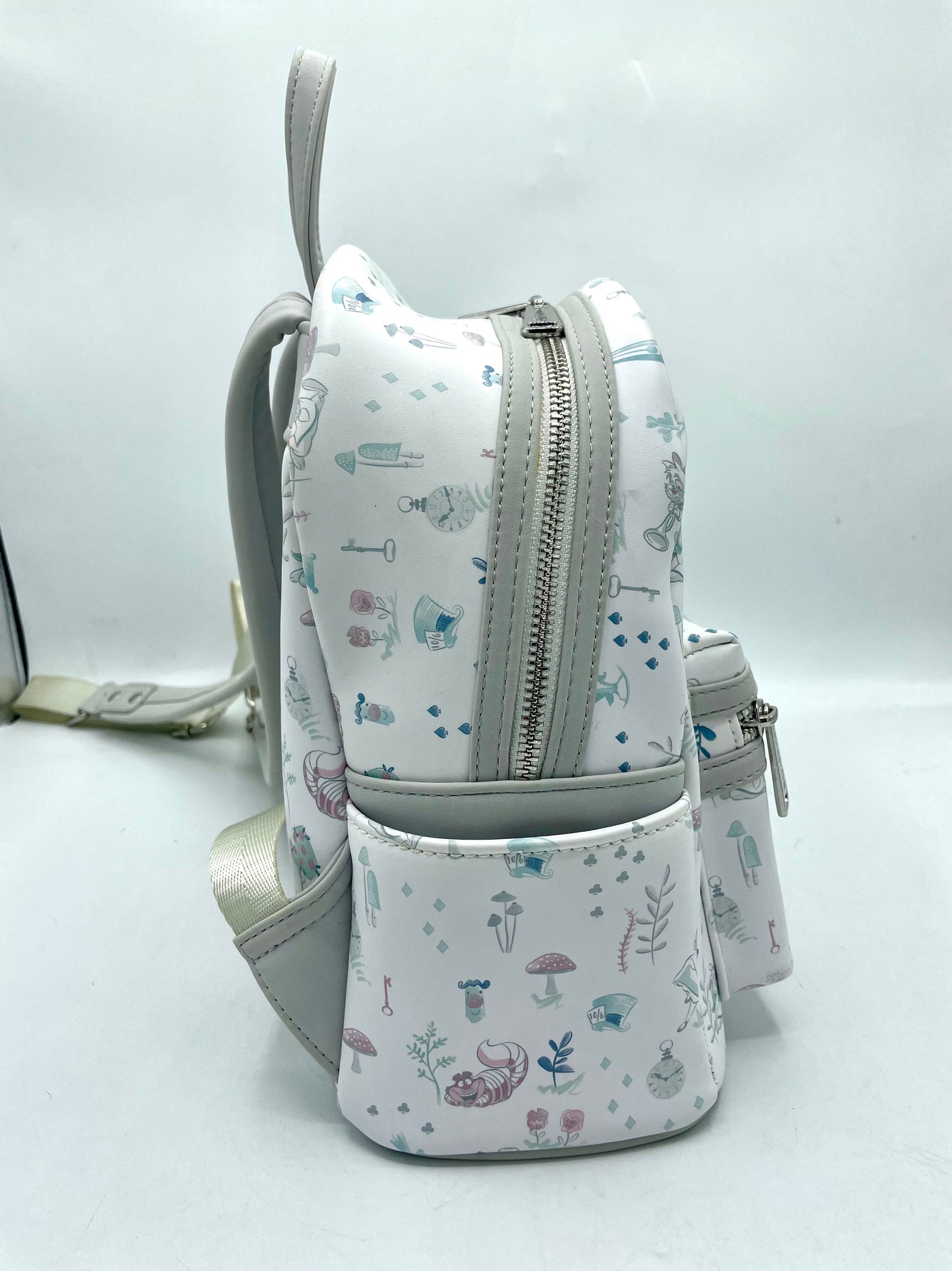 Loungefly Disney Alice in Wonderland White Floral Wonderland Mini Backpack *CLEARANCE*