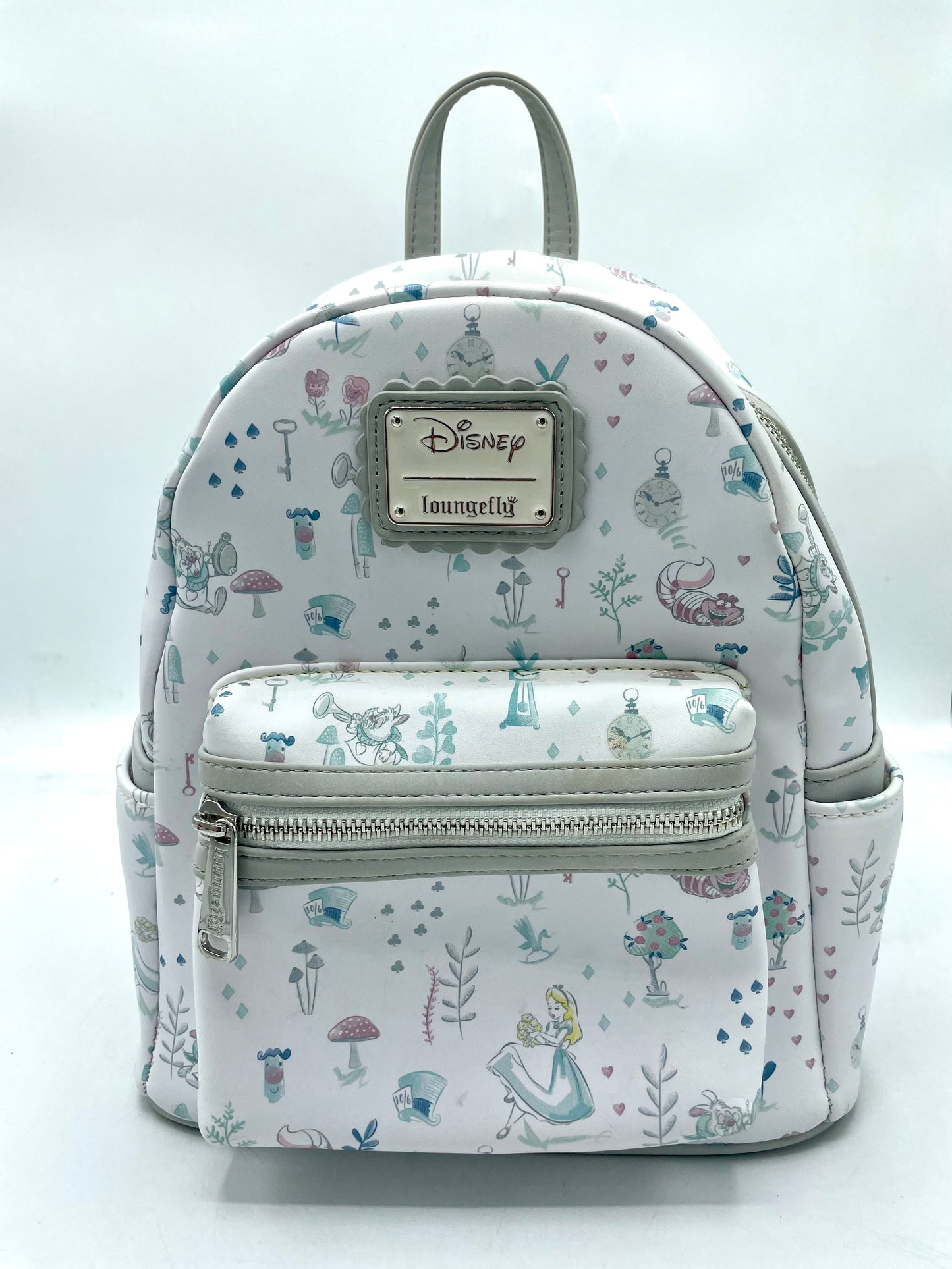 Loungefly Disney Alice in Wonderland White Floral Wonderland Mini Backpack *CLEARANCE*