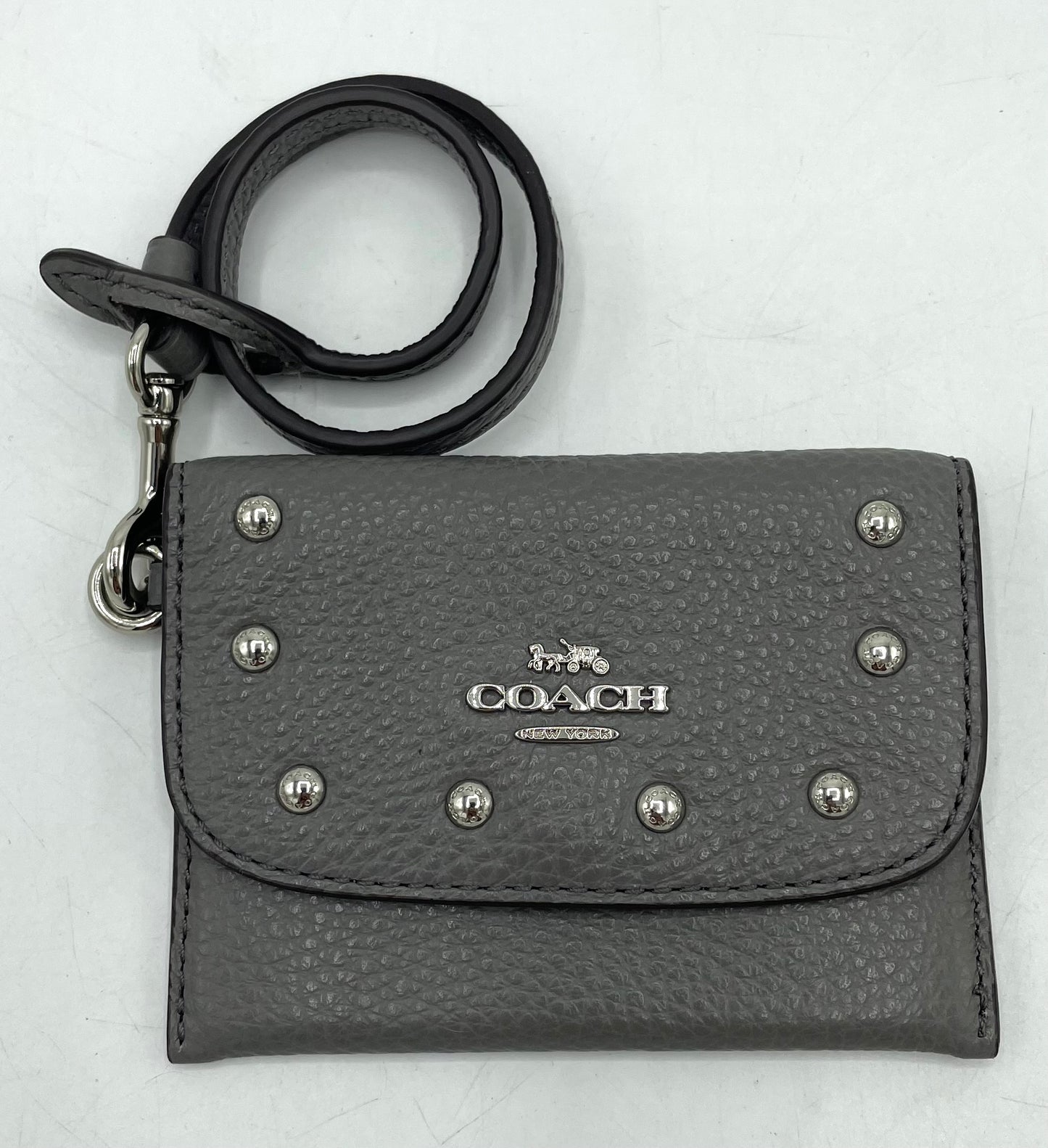 Coach Card Pouch with Rivets