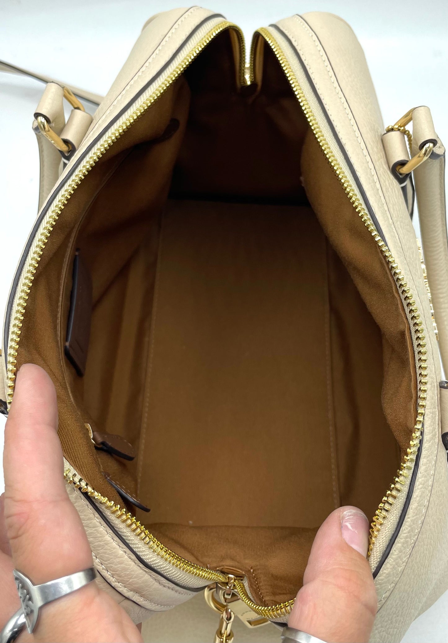 Coach Rowan Large Satchel – Ivory (CV960)
