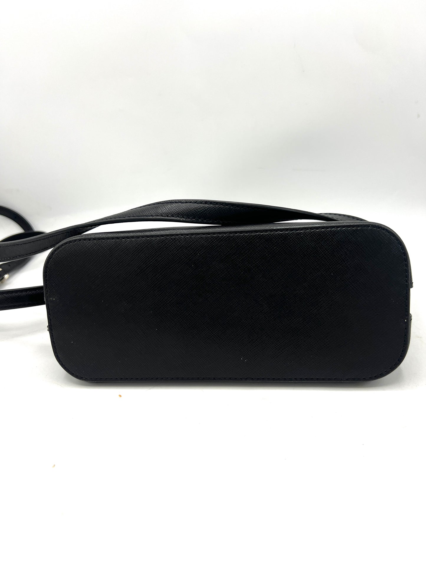 Kate Spade Staci Dome Crossbody – Black Saffiano Leather