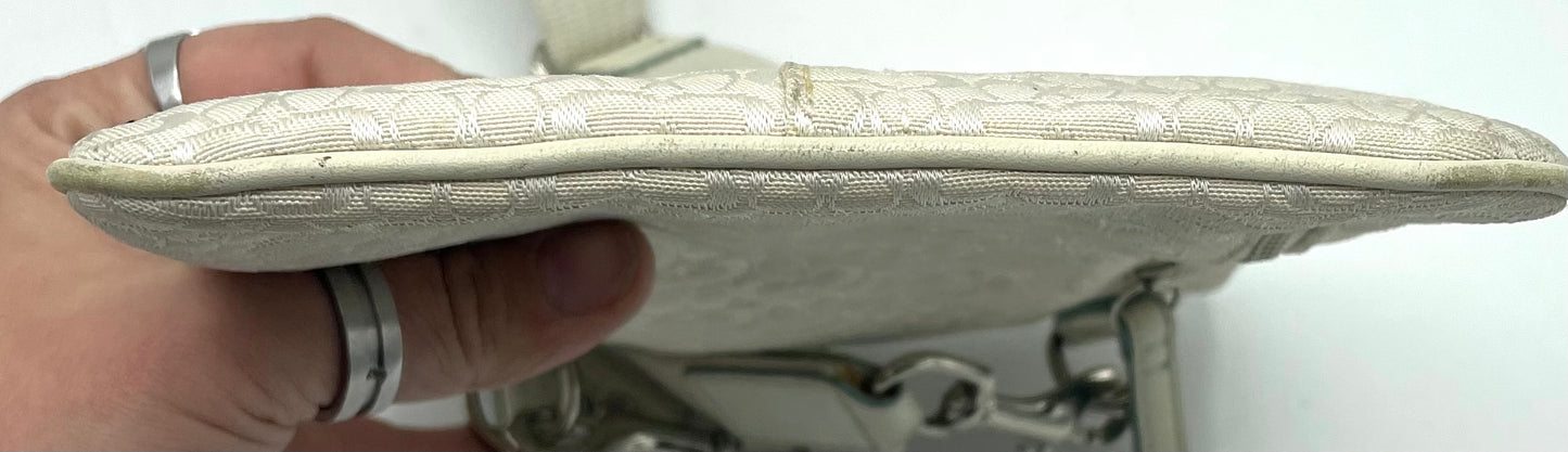 Coach Swing Pack Original Signature White with Flowers and Bee