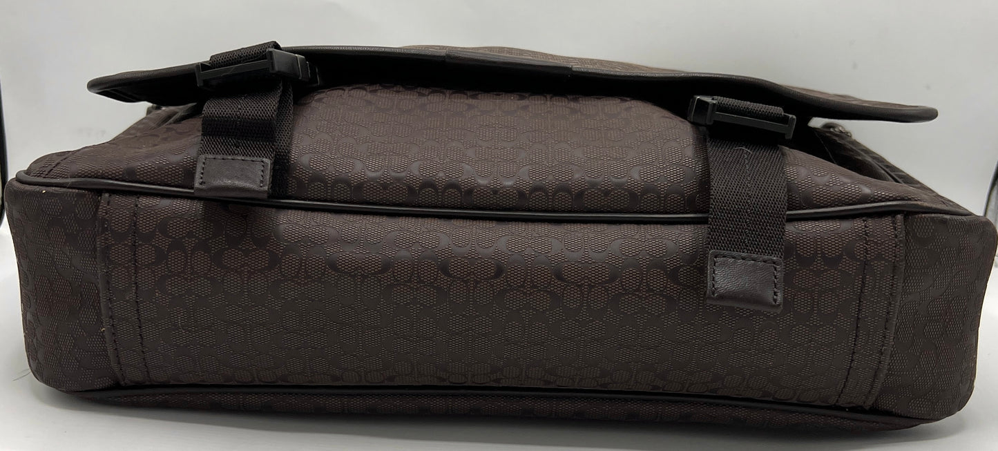 Coach Heritage Signature Embossed PVC Messenger Bag
