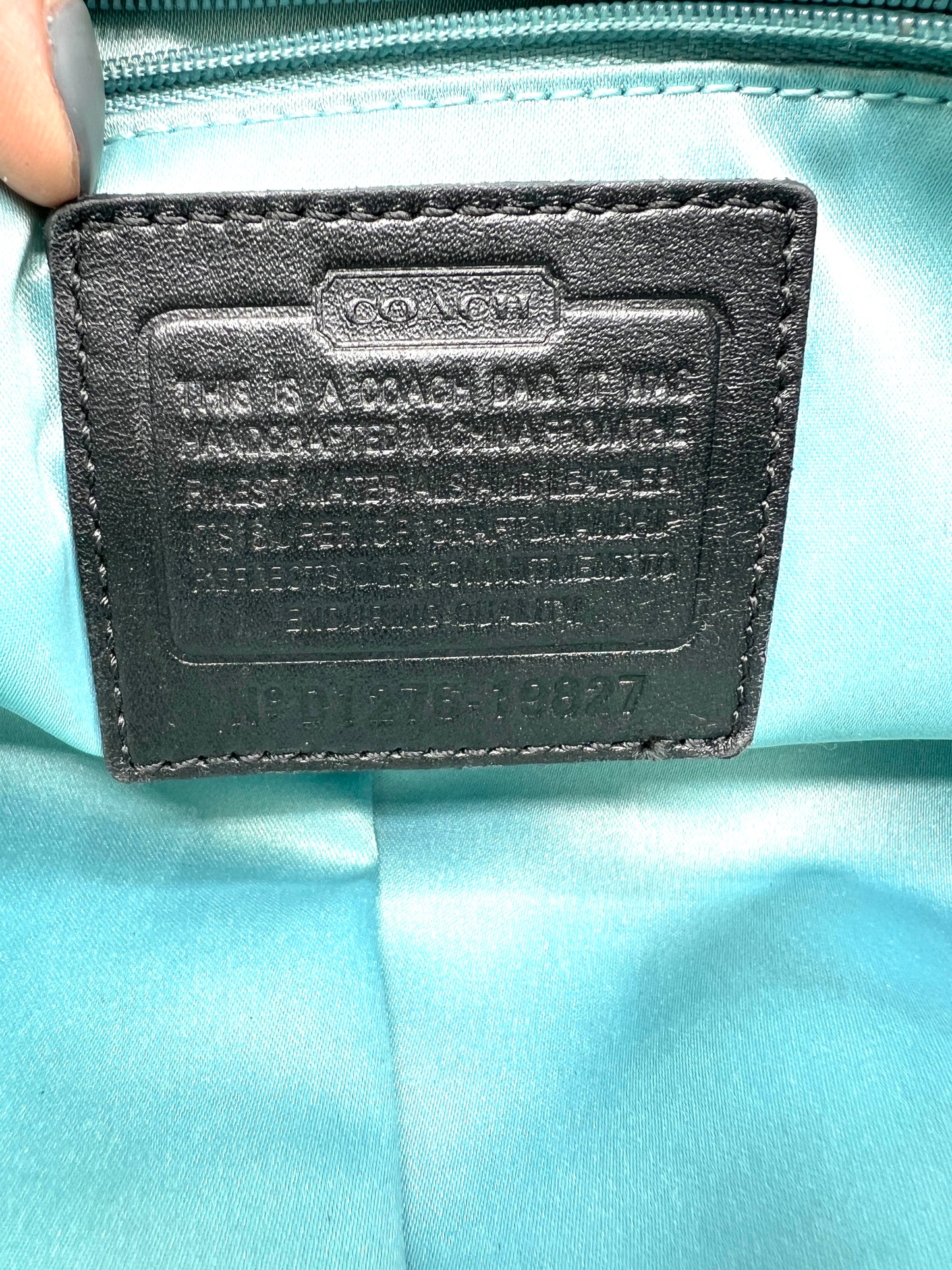 Coach Black Leather– Style D1276-19827
