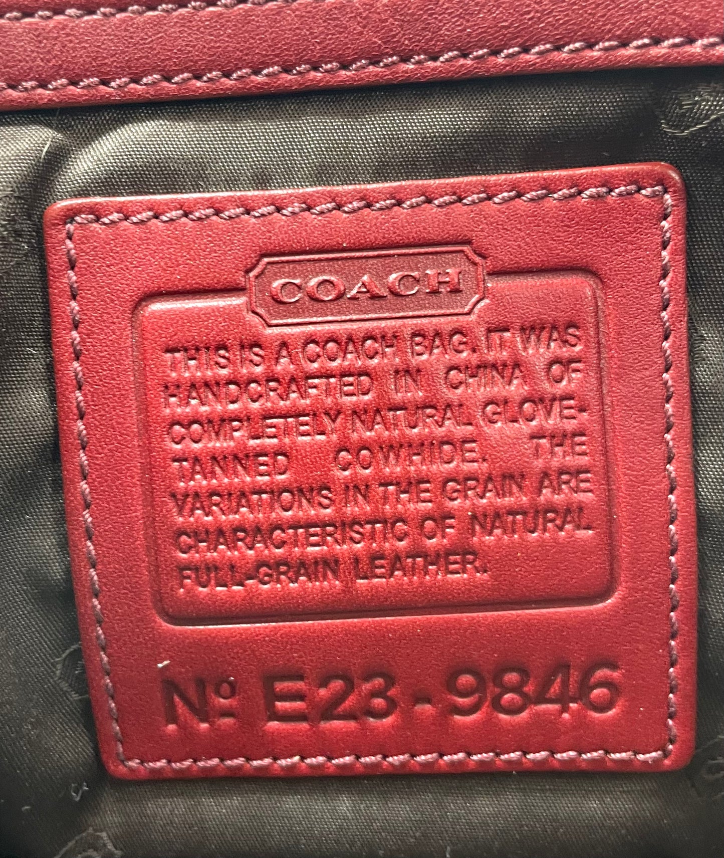 Coach Vintage Mini City Tote
