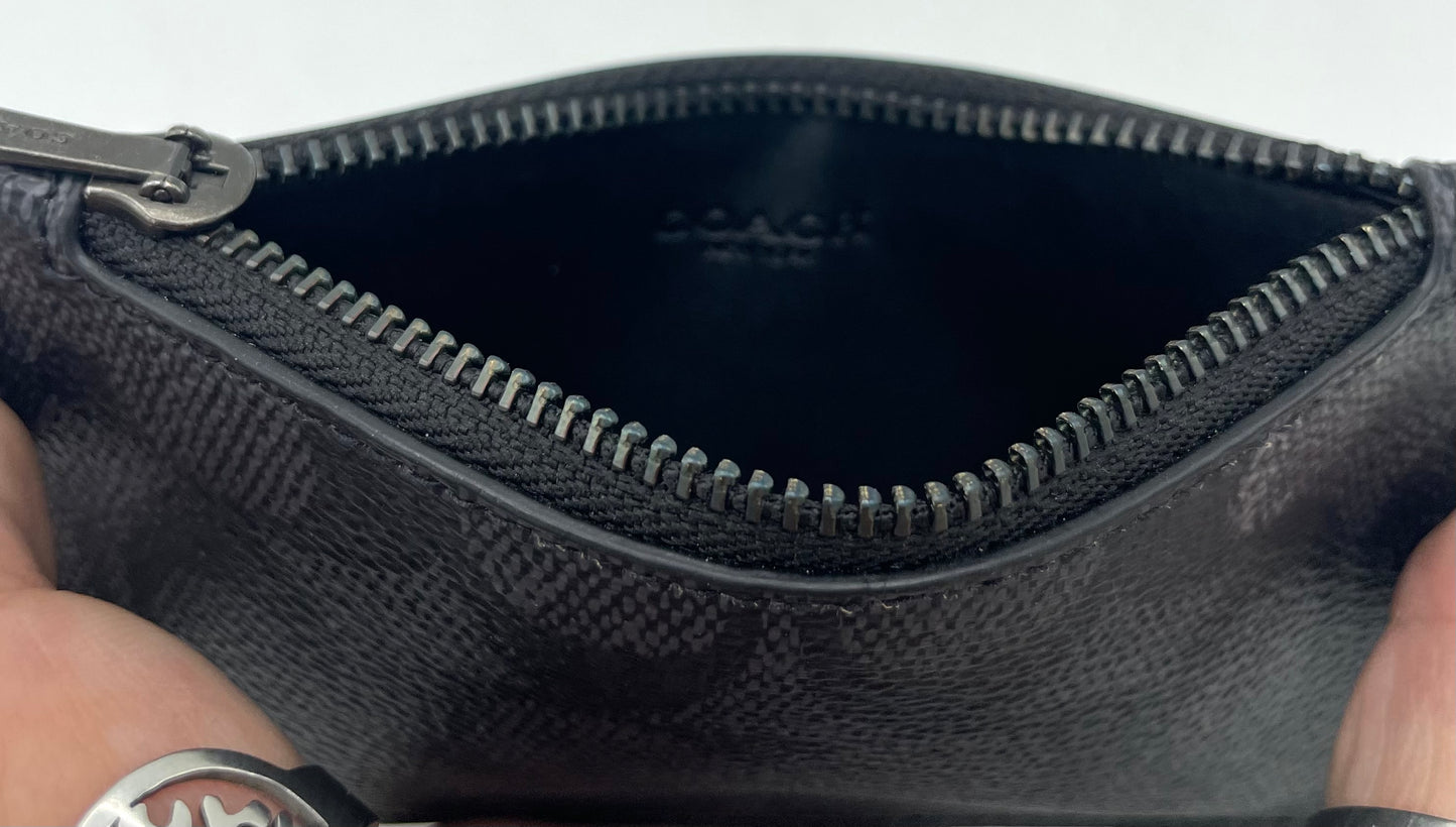 Coach Zip Card Case -Signature Coach