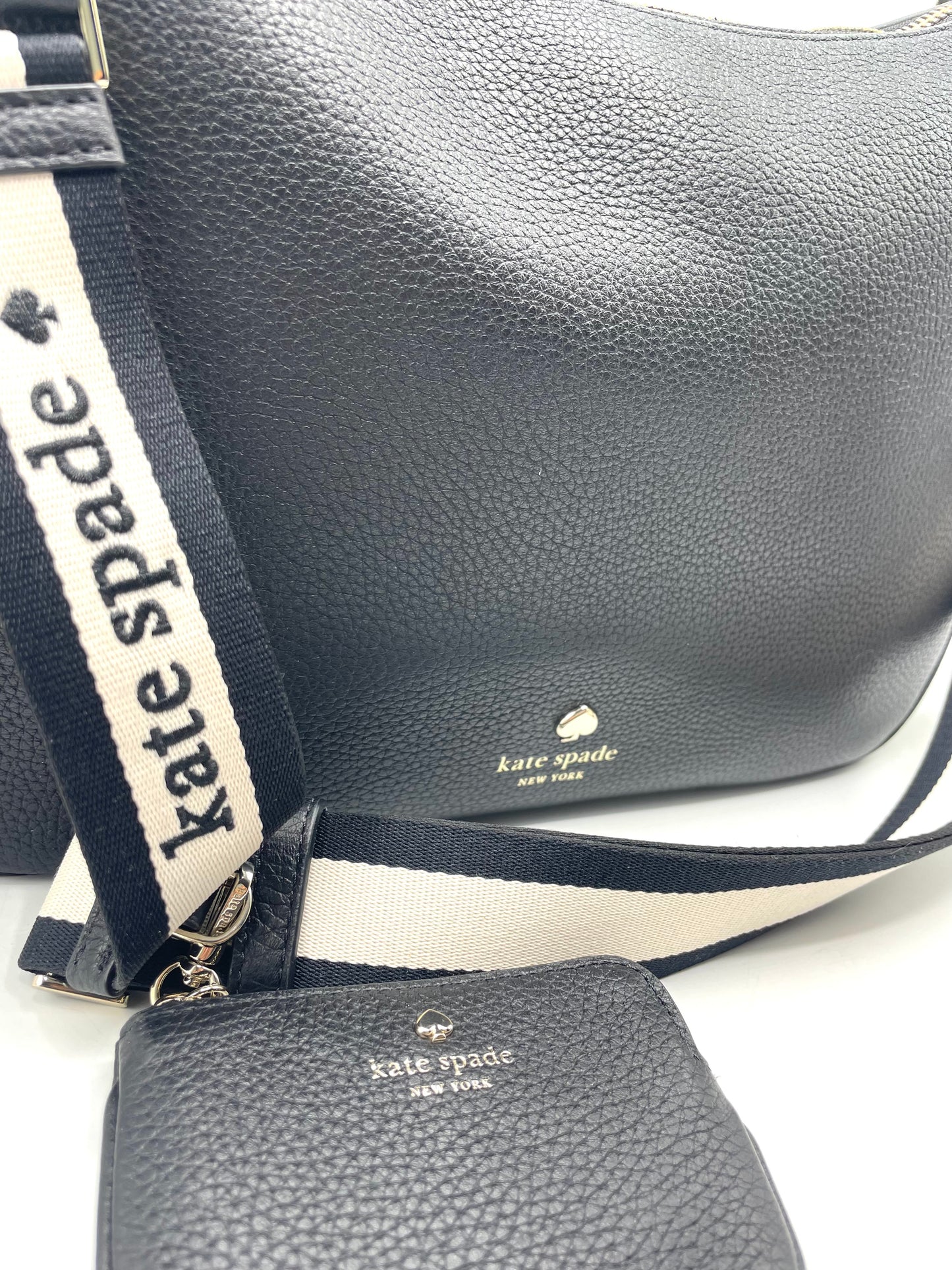 Kate Spade Emma Large Crossbody Bag – Black Pebbled Leather (KK069)