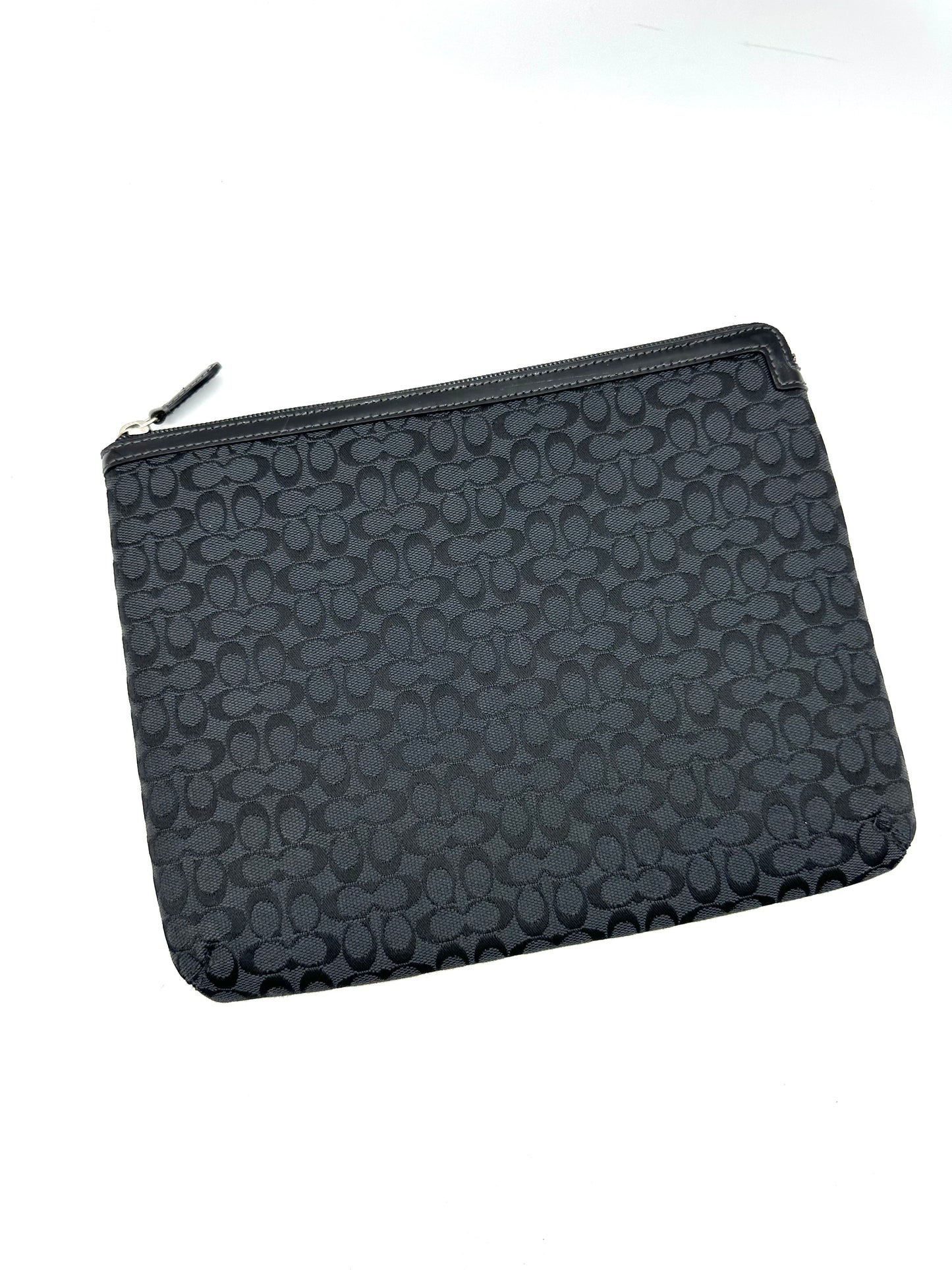 Coach Tablet Sleeve – Black Canvas (Style F61035)