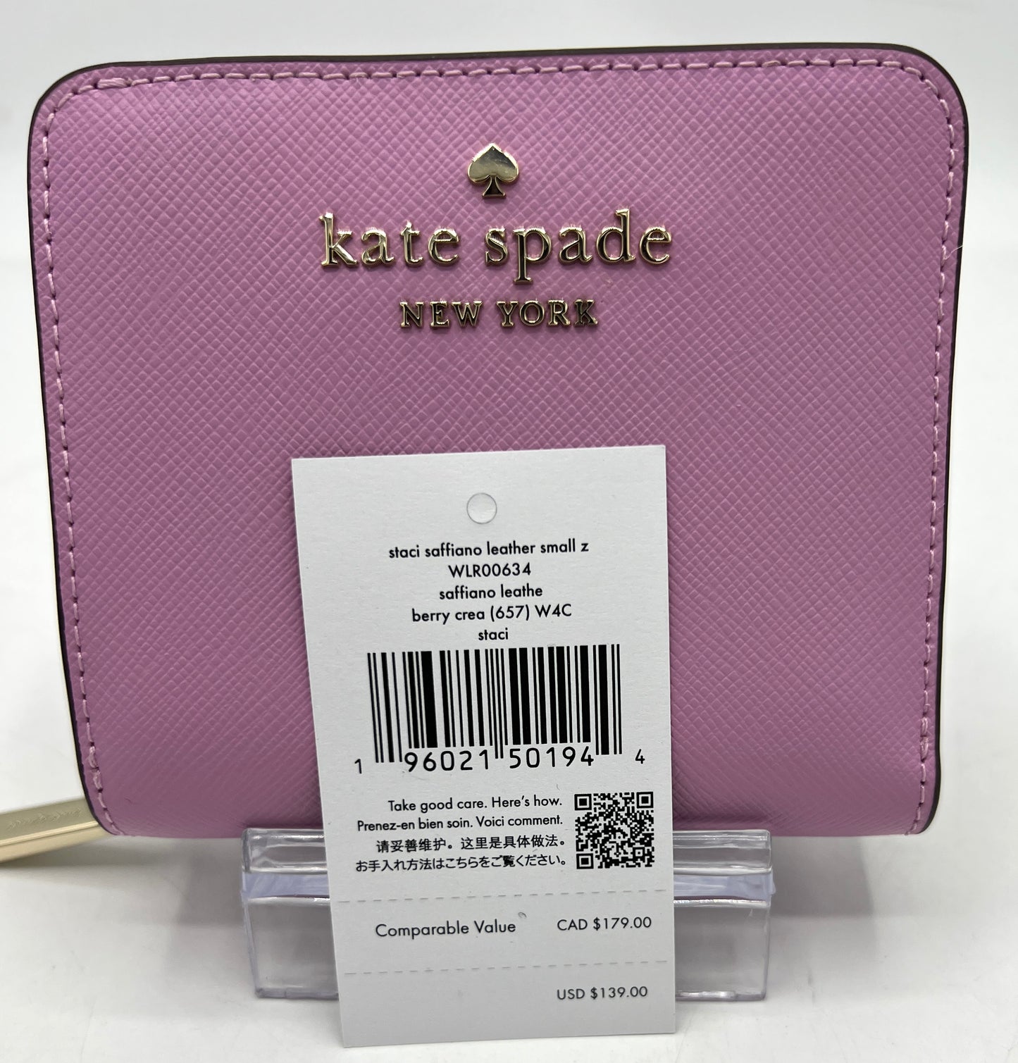 Kate Spade Staci Saffiano Small Wallet NWT