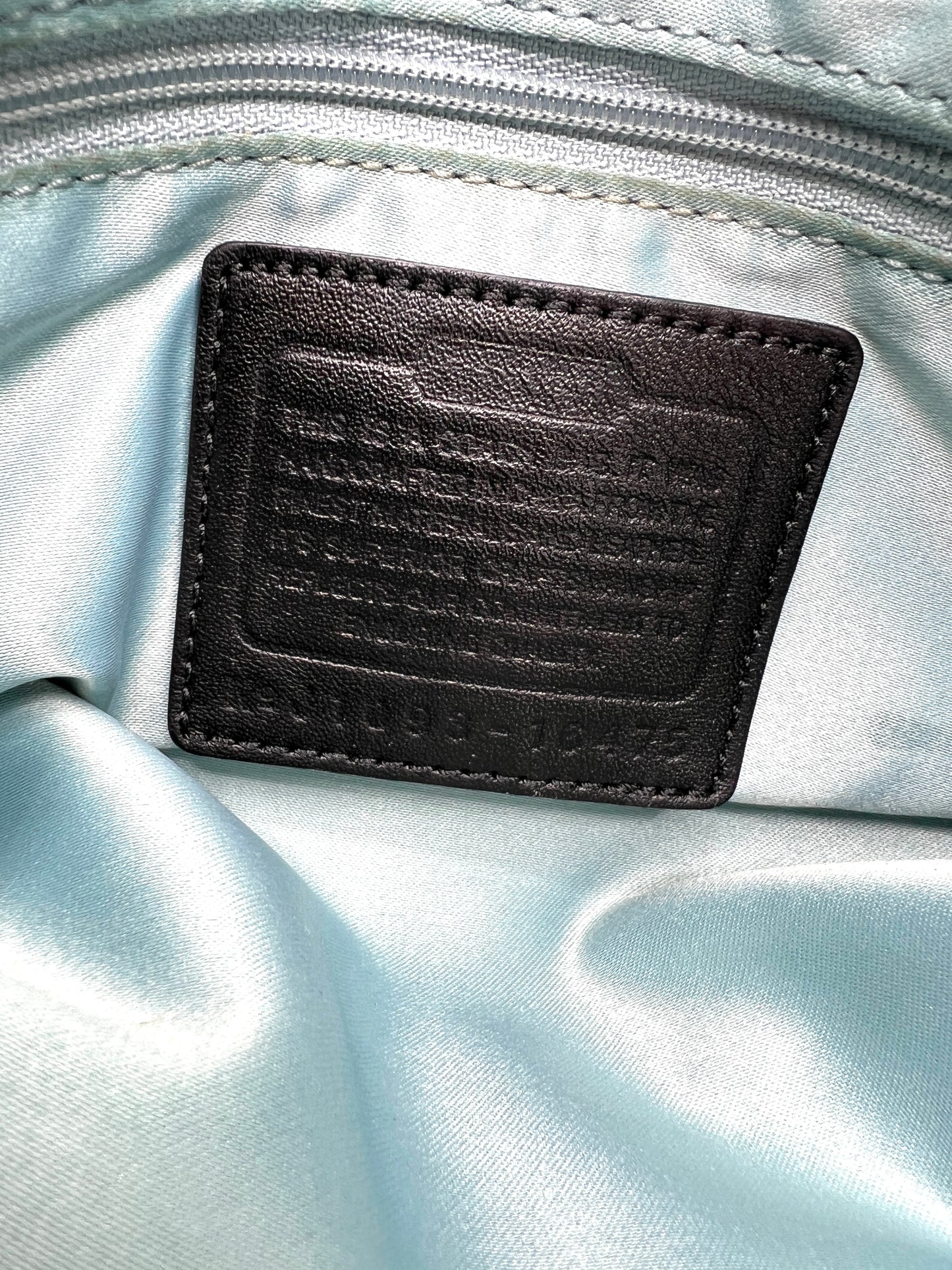 Coach Colette Signature Satchel – Black Jacquard with Silver Hardware