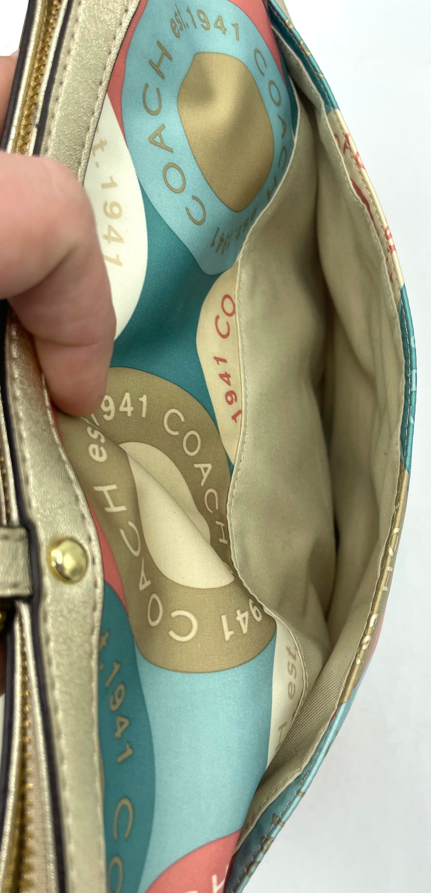 Coach Soho Sateen Circles Tote