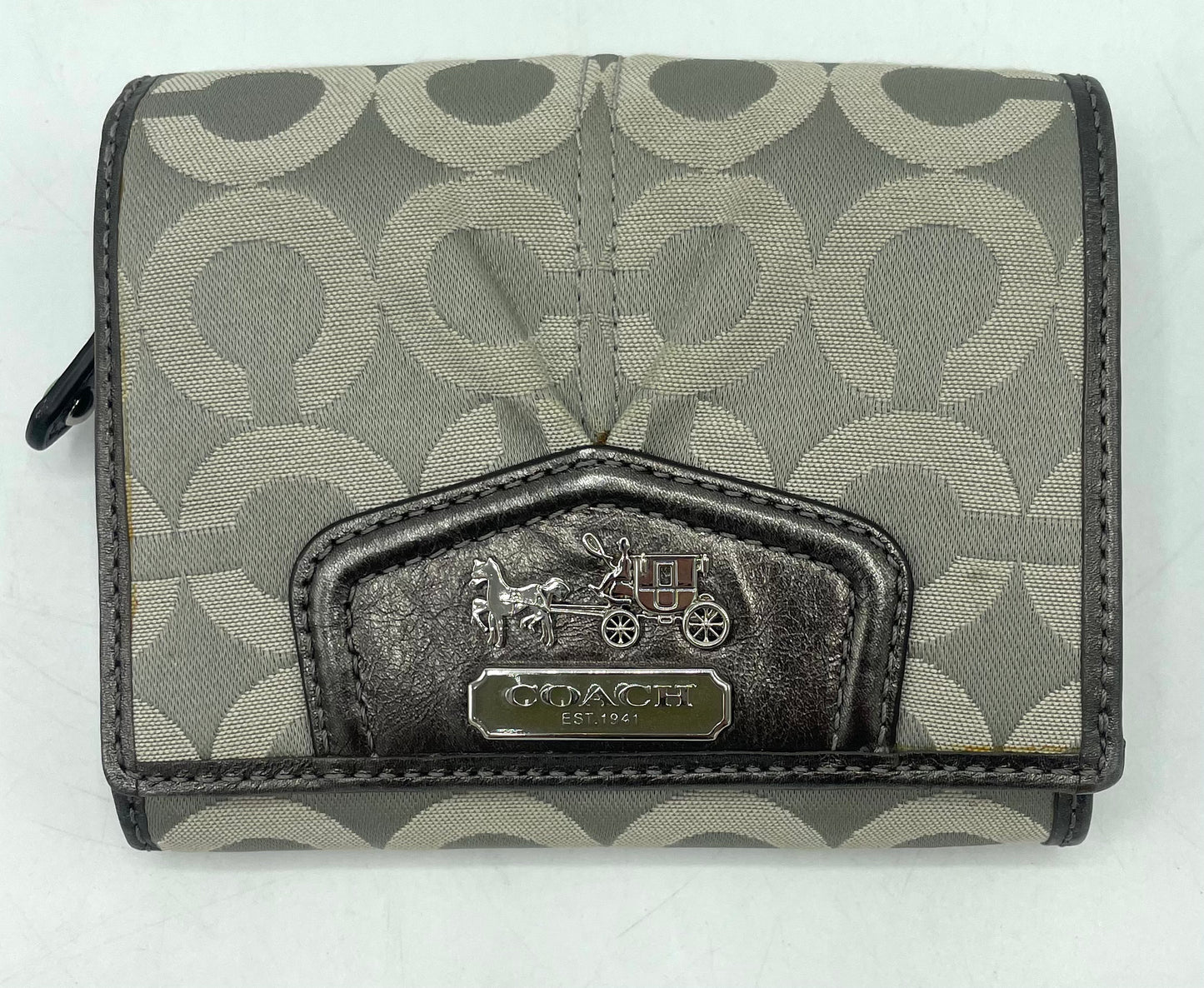 Coach Signature Carriage Bifold Wallet
