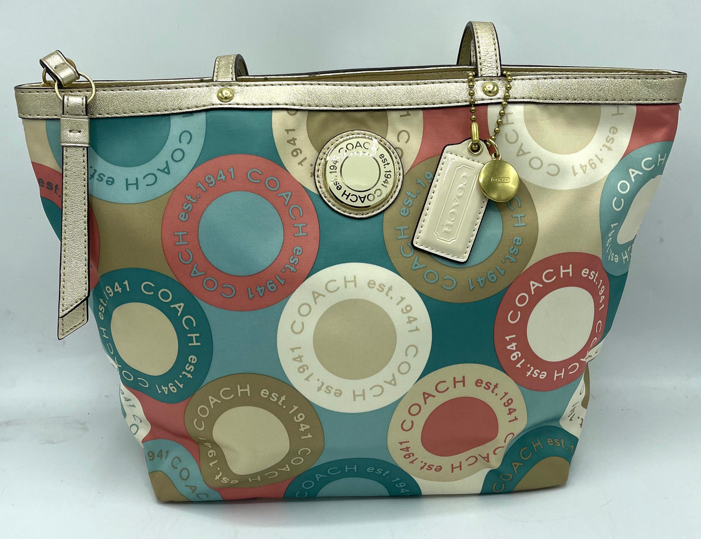 Coach Soho Sateen Circles Tote